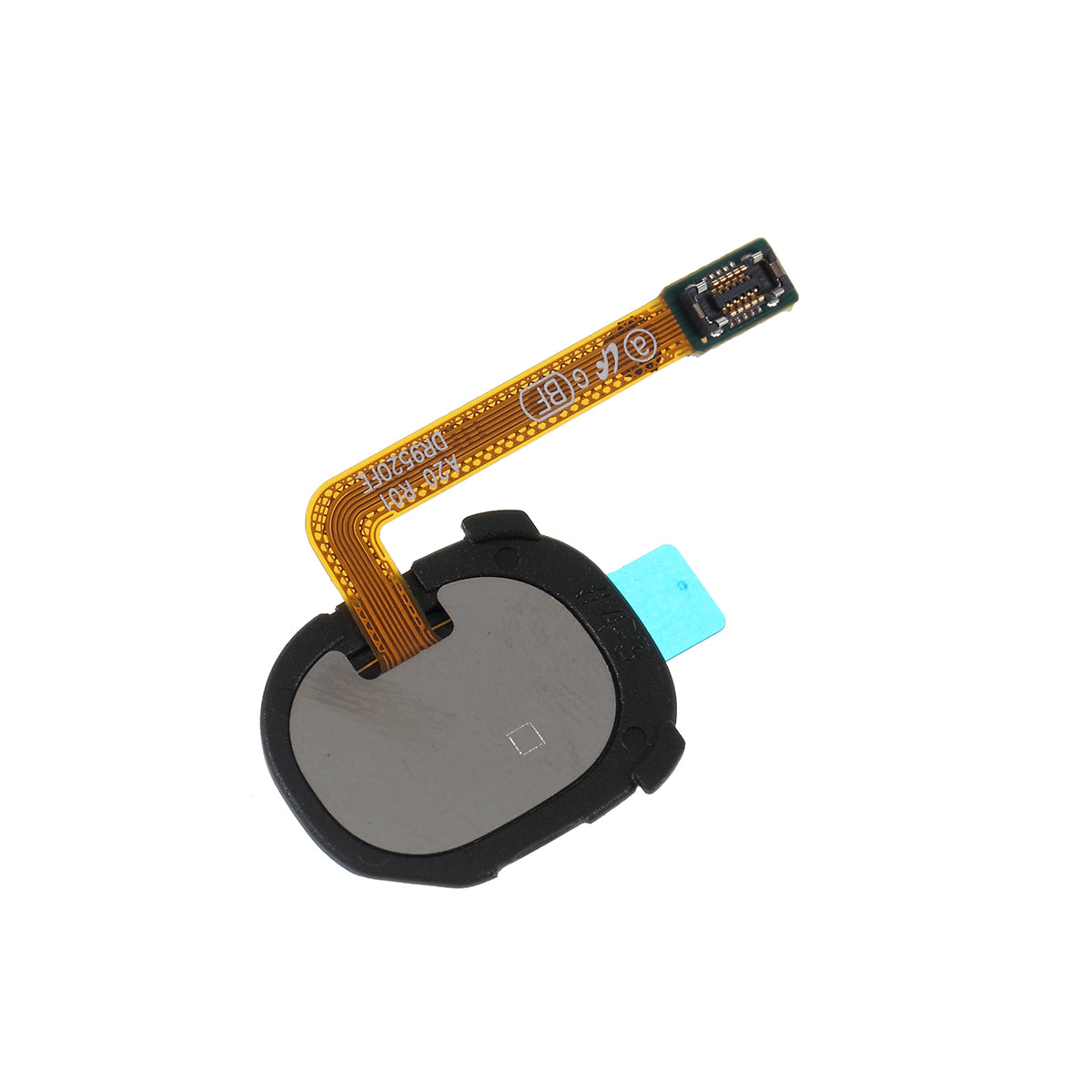 For Samsung Galaxy A20 SM-A205 / A20e OEM Home Key Fingerprint Button Flex Cable (without Logo) - Black