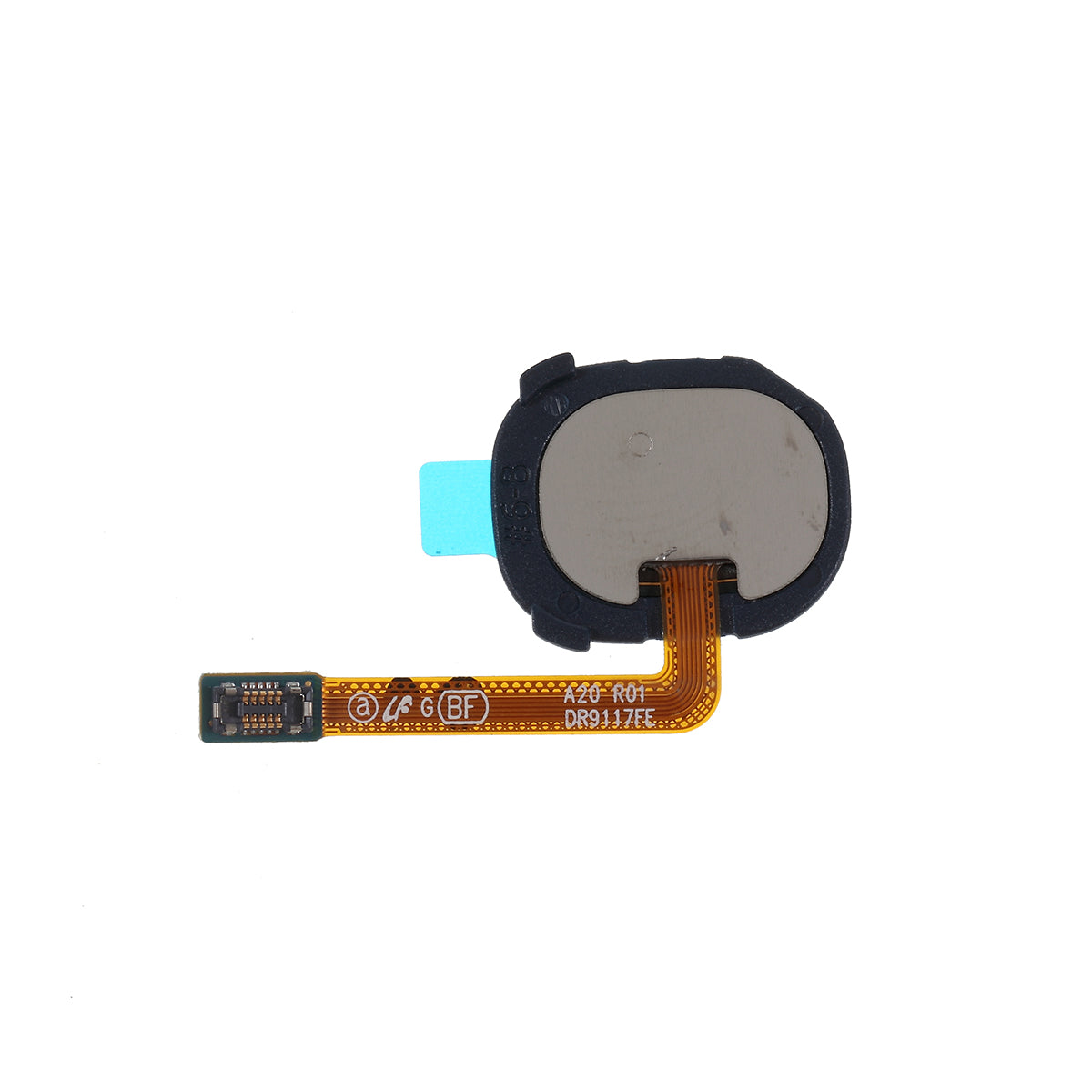 For Samsung Galaxy A20 SM-A205 / A20e OEM Home Key Fingerprint Button Flex Cable (without Logo) - Dark Blue