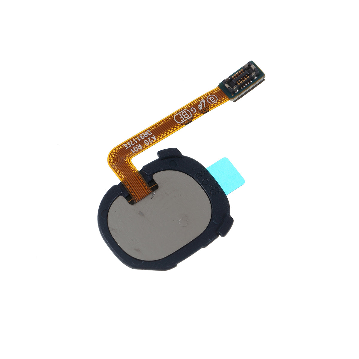 For Samsung Galaxy A20 SM-A205 / A20e OEM Home Key Fingerprint Button Flex Cable (without Logo) - Dark Blue