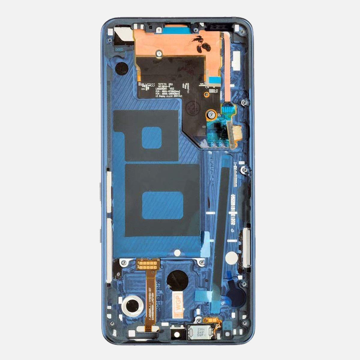 For LG G7 ThinQ G710 OEM LCD Screen and Digitizer Assembly + Frame Part (without Logo) - Blue