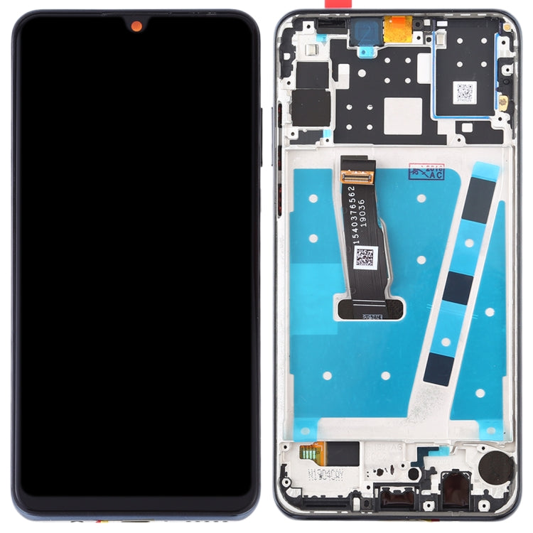 LCD Screen and Digitizer Assembly + Frame Replacement (without Logo) for Huawei nova 4e - Black