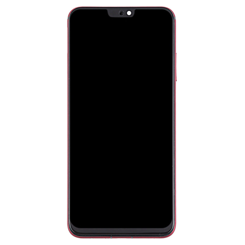 LCD Screen and Digitizer Assembly + Frame Replacement (without Logo) for Huawei Honor 8X / Honor View 10 Lite - Red
