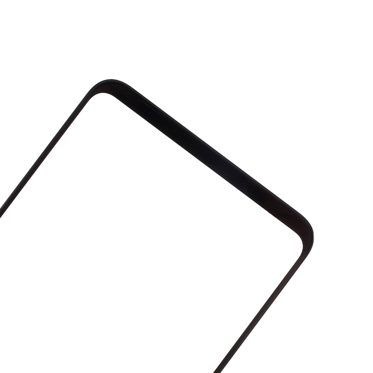 For Huawei P30 Lite Front Screen Glass Lens with Frame Replacement Part (without Logo) - Black