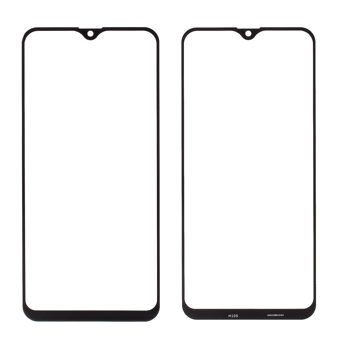 For Samsung Galaxy M10s SM-M107 (without Logo) Outer Screen Glass Lens Replacement Part - Black