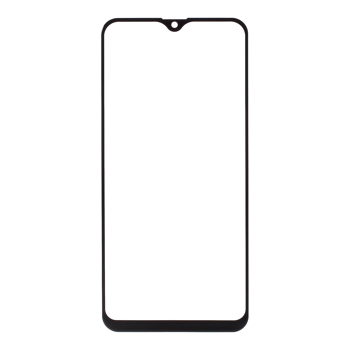For Samsung Galaxy M10s SM-M107 (without Logo) Outer Screen Glass Lens Replacement Part - Black