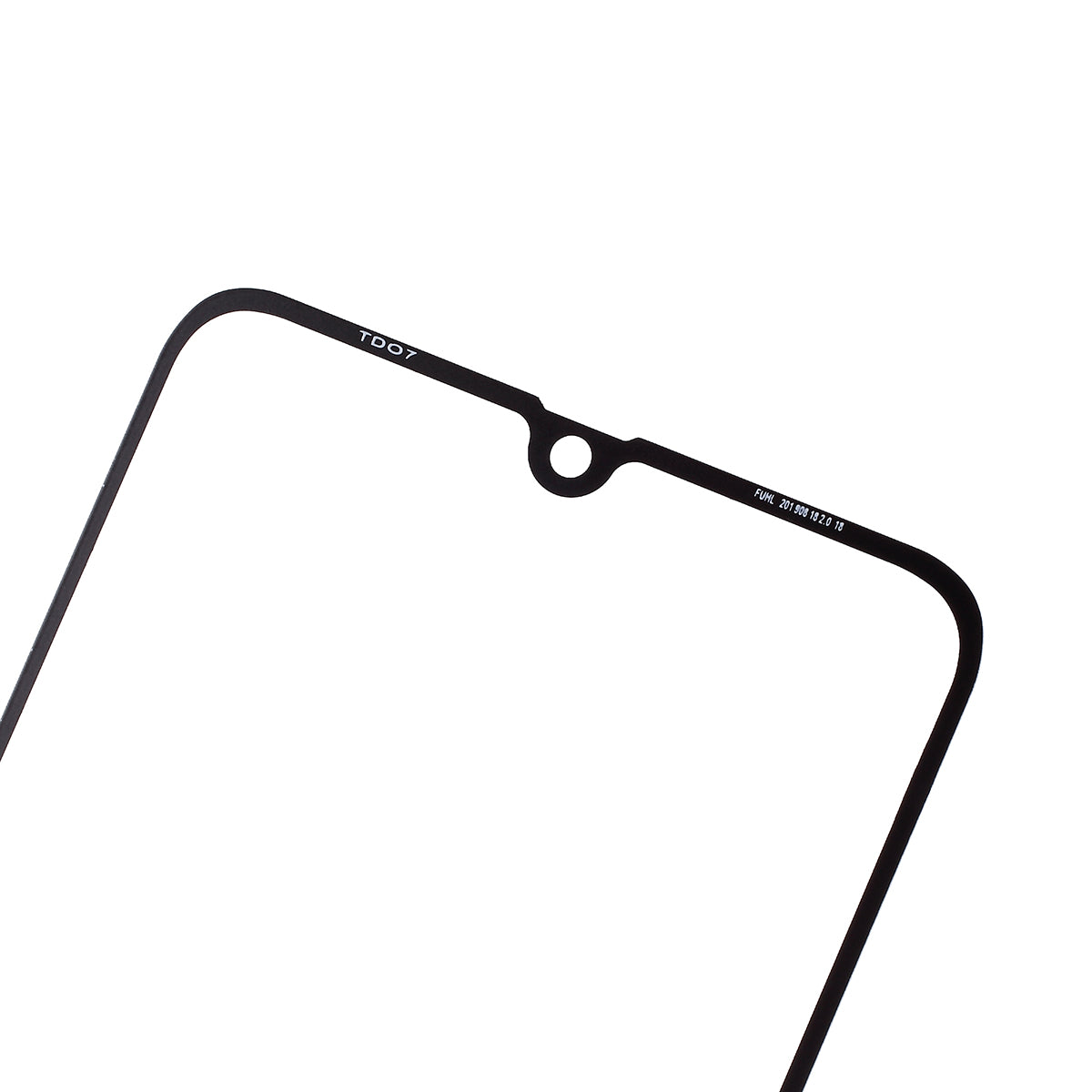 For Samsung Galaxy A70s (without Logo) Front Screen Glass Lens Cover Replace Part - Black