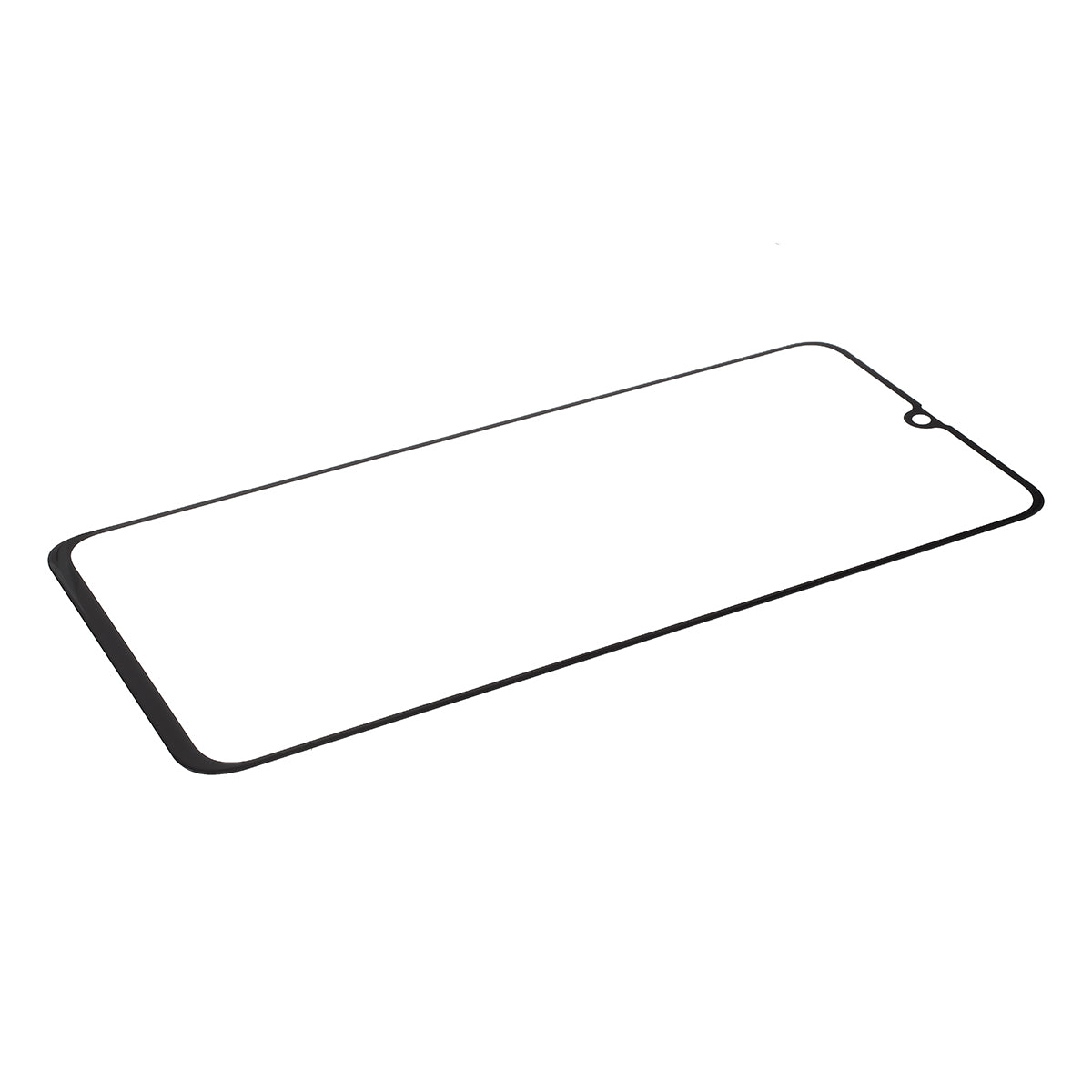 For Samsung Galaxy A70s (without Logo) Front Screen Glass Lens Cover Replace Part - Black