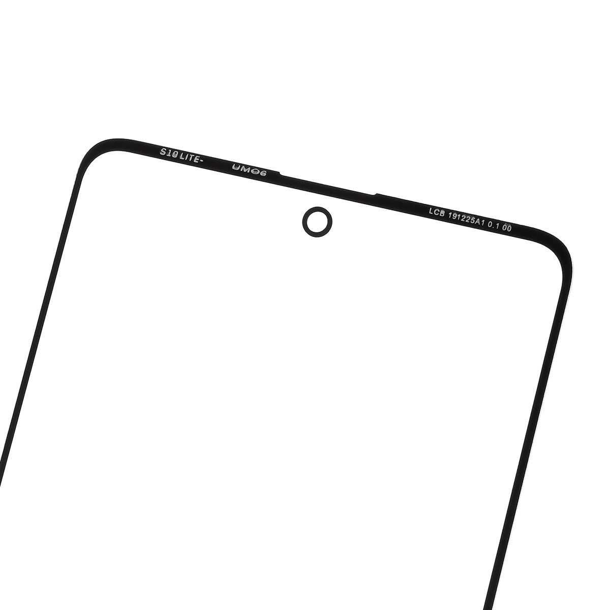 Outer Front Screen Glass Lens Replace Part (without Logo) For Samsung Galaxy A71 SM-A715 - Black