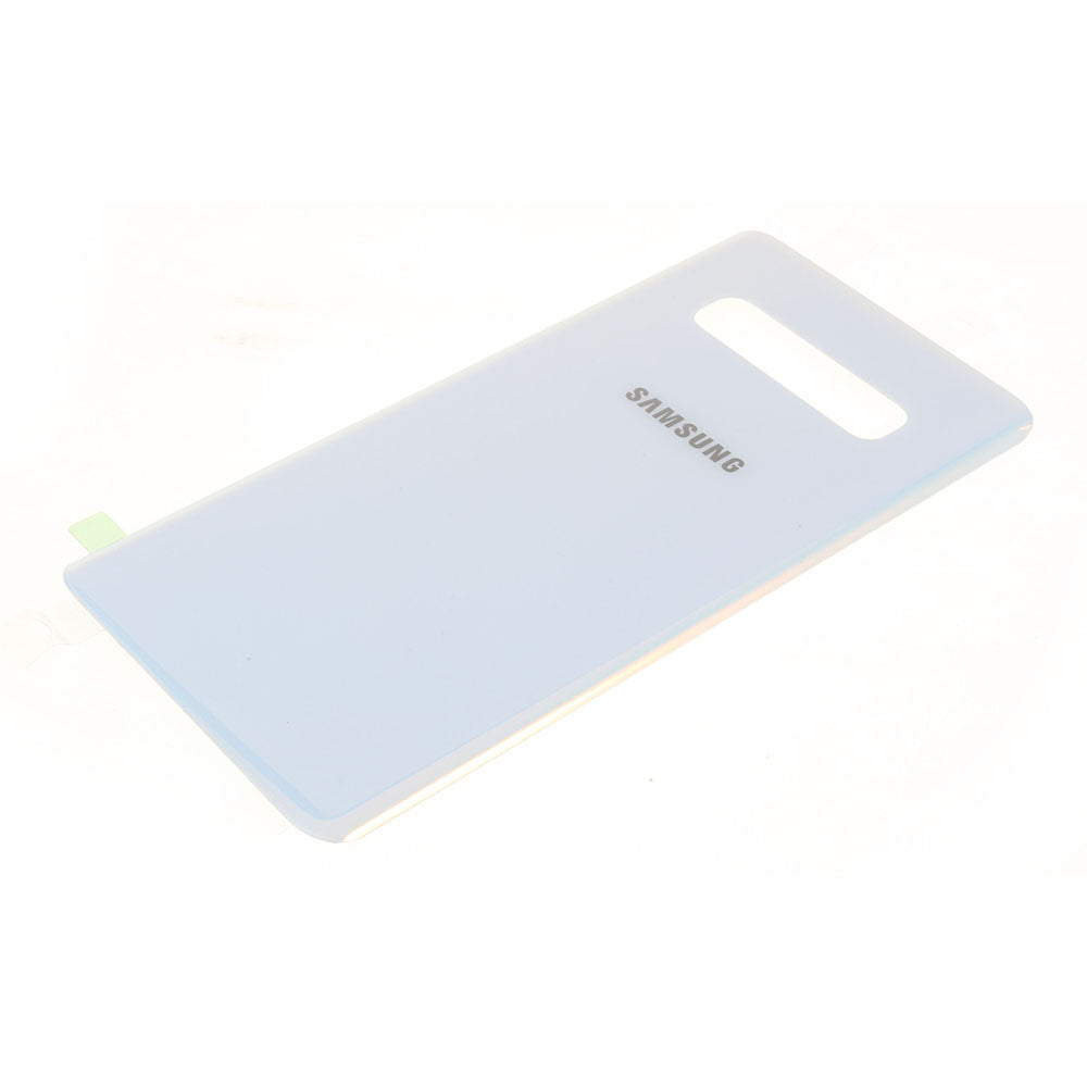 For Samsung Galaxy S10 Plus G975 Battery Housing with Adhesive Sticker Phone Back Cover - Baby Blue