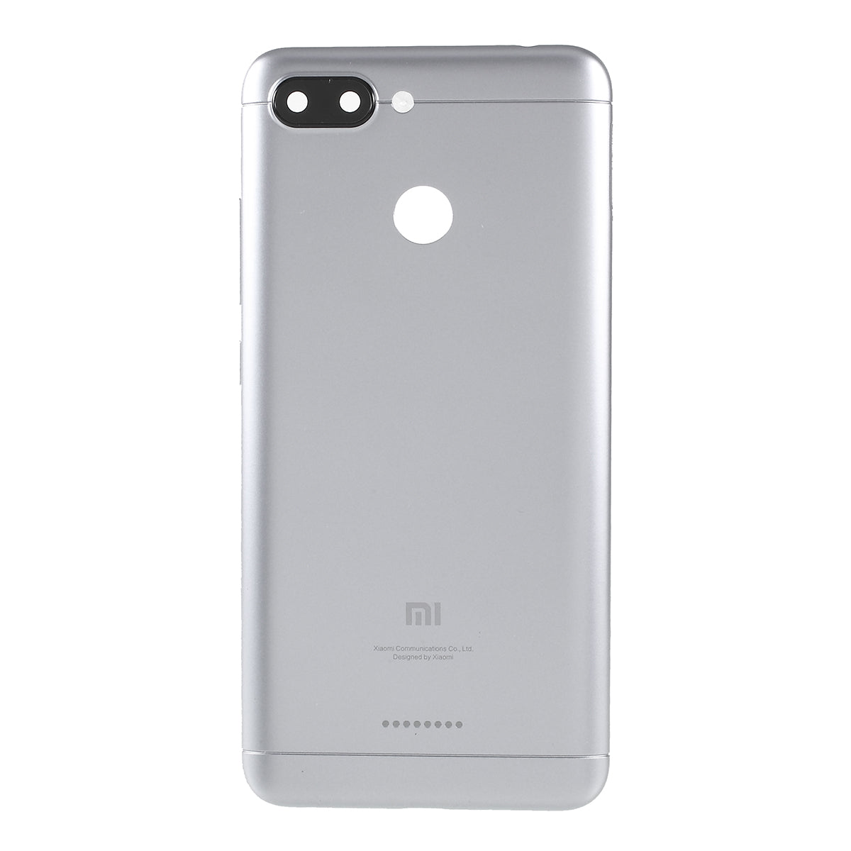 OEM Battery Housing Door Cover Part (Single Card Slot) for Xiaomi Redmi 6 - Grey