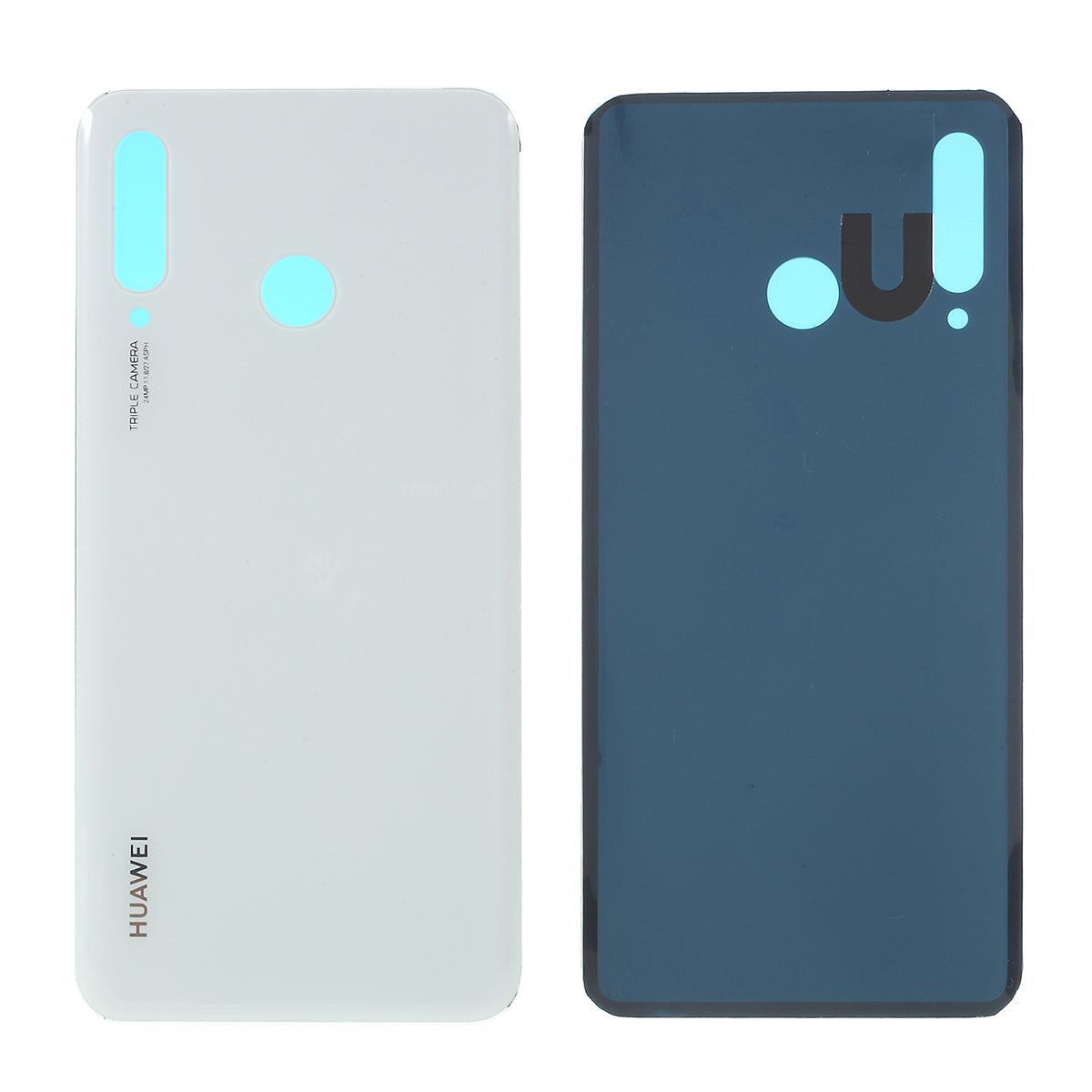 Battery Housing Door Cover Replacement for Huawei P30 Lite with 48MP Camera - White