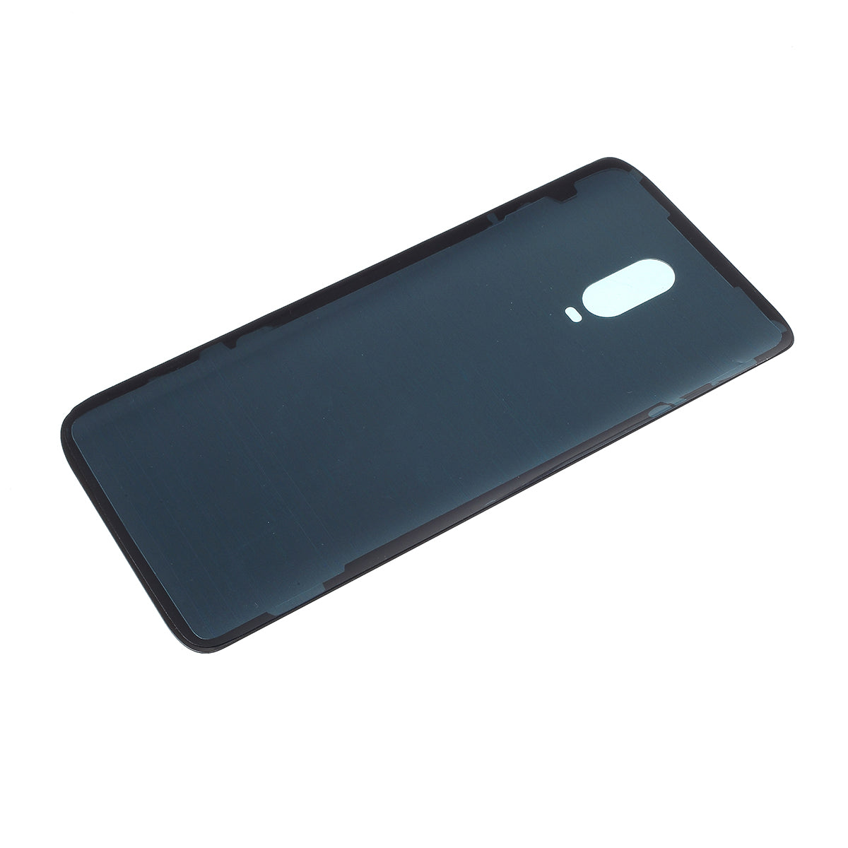 Battery Housing Door Cover Part with Adhesive Sticker for OnePlus 6T - Metal Black