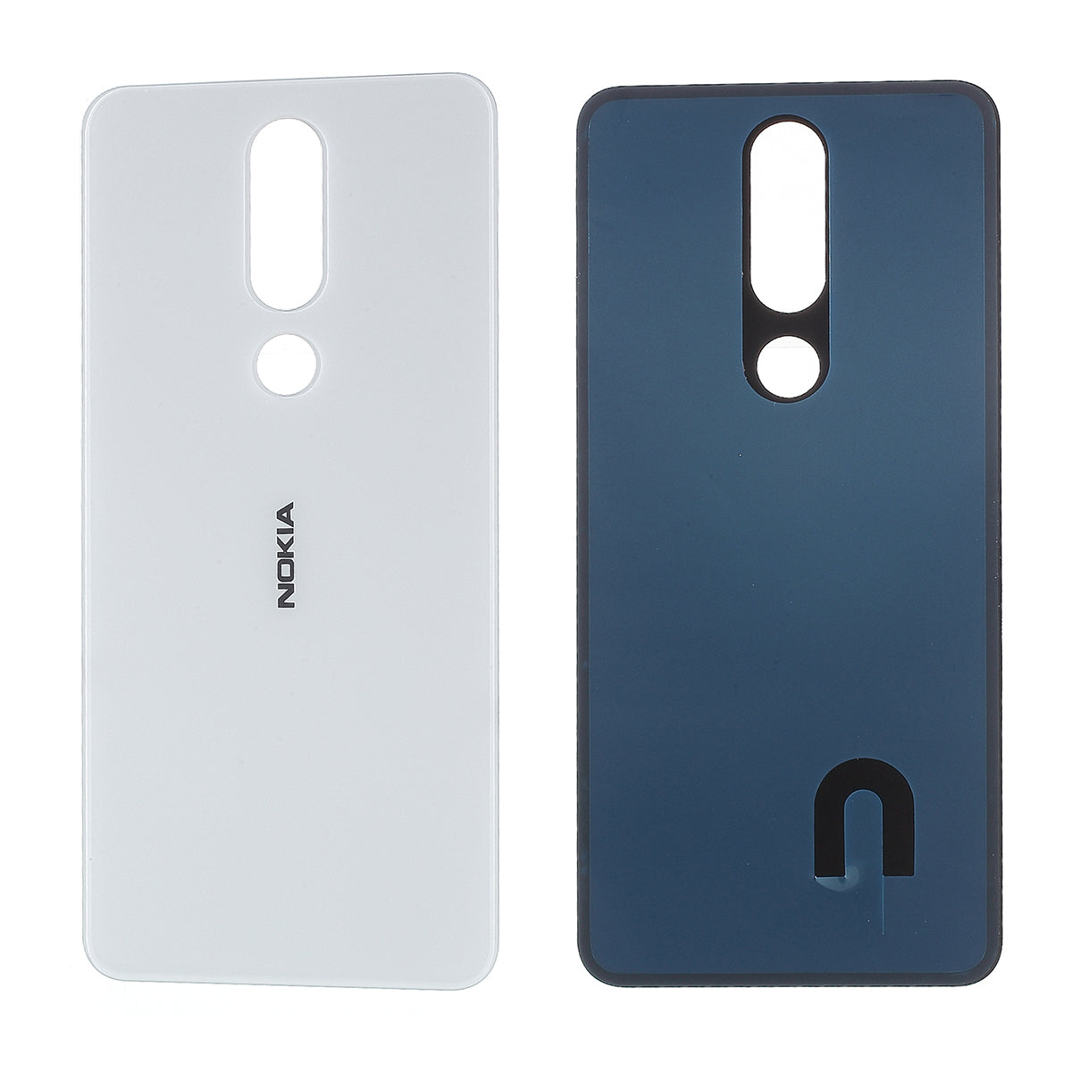 Battery Housing Door Cover Replacement for Nokia 5.1 Plus / X5 (China) - White
