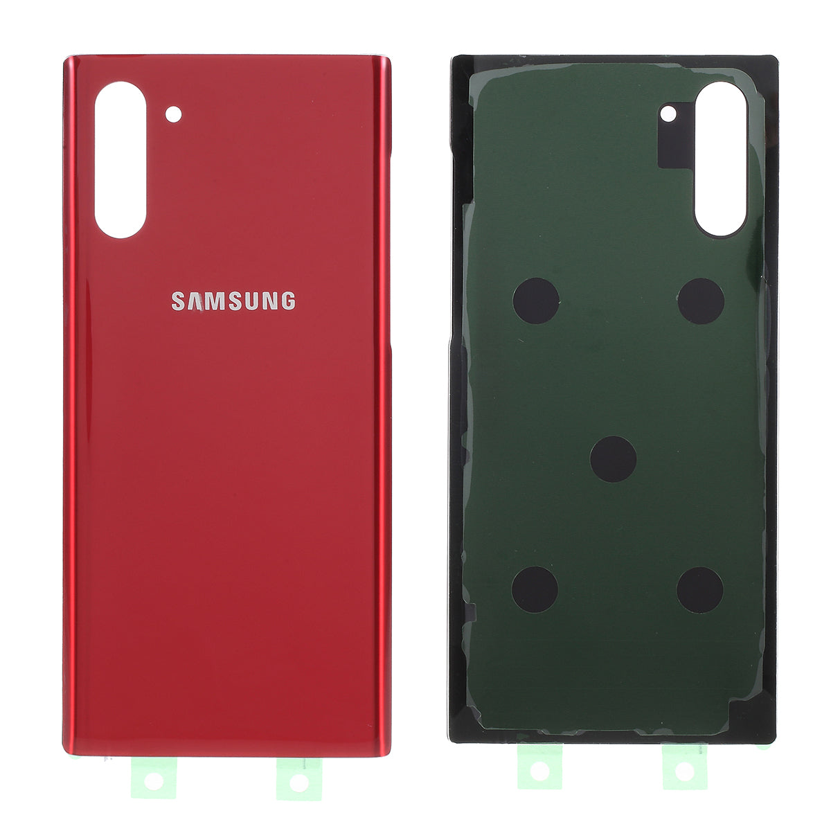 OEM Battery Housing with Adhesive Sticker for Samsung Galaxy Note 10 SM-N970 - Red