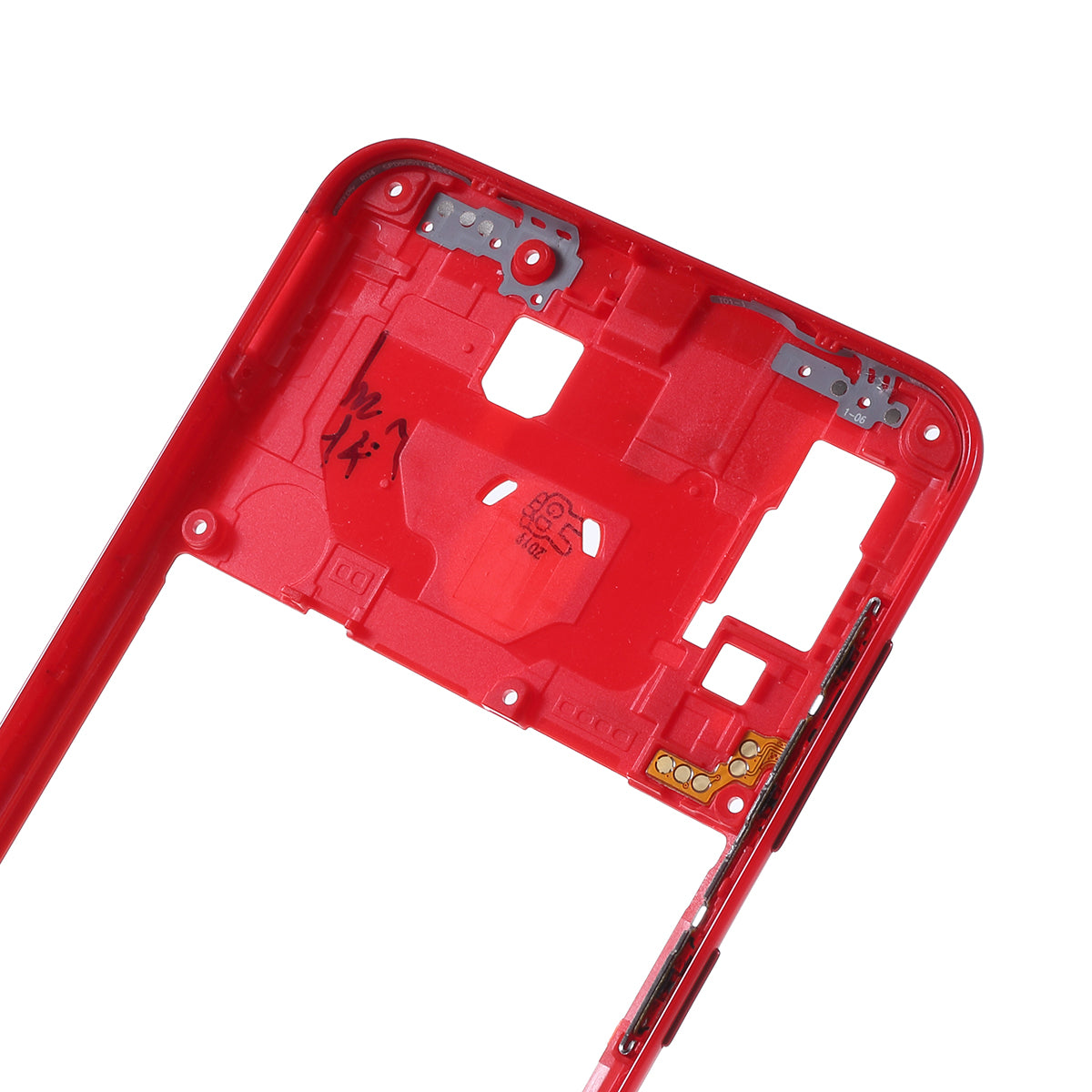 OEM Middle Plate Frame Repair Part (Plastic) for Samsung Galaxy A20 SM-A205F - Red