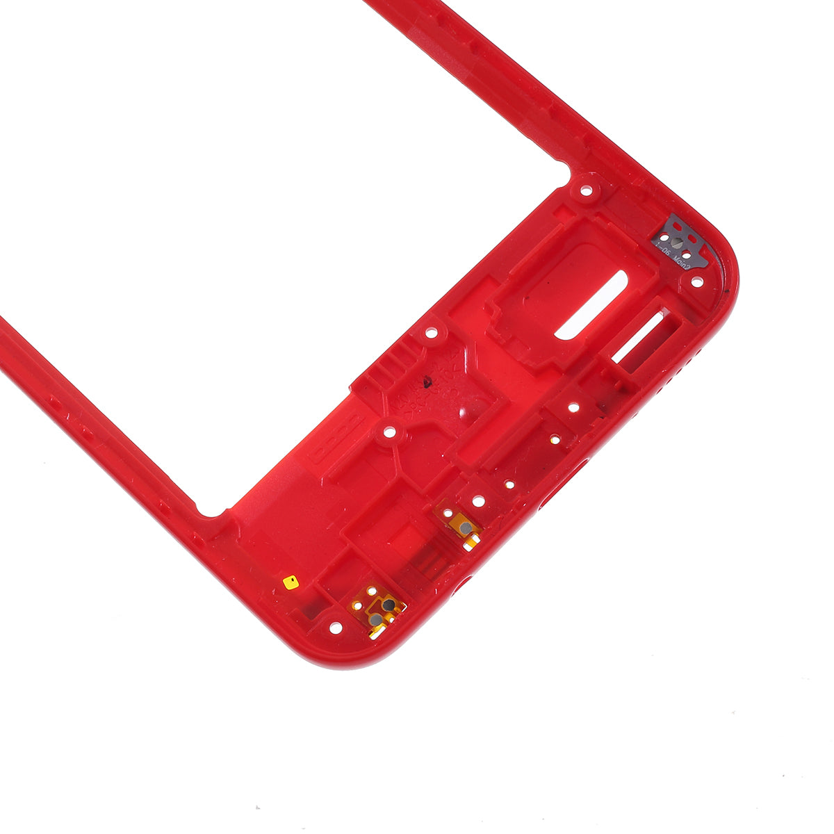 OEM Middle Plate Frame Repair Part (Plastic) for Samsung Galaxy A20 SM-A205F - Red