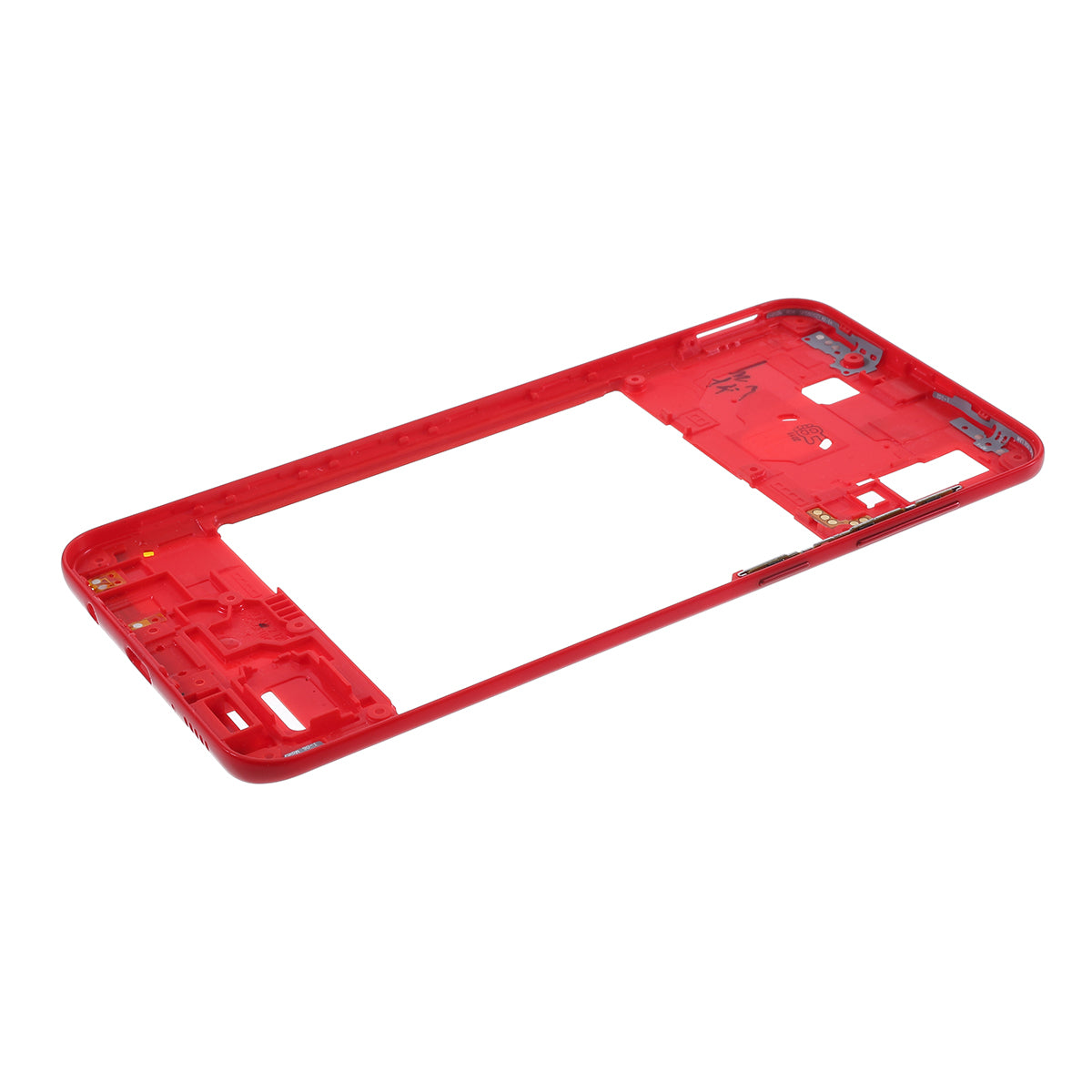 OEM Middle Plate Frame Repair Part (Plastic) for Samsung Galaxy A20 SM-A205F - Red