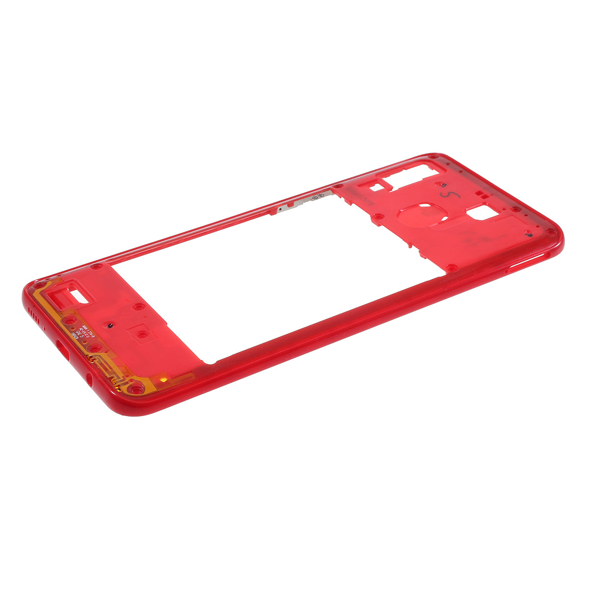 OEM Middle Plate Frame Repair Part (Plastic) for Samsung Galaxy A20 SM-A205F - Red