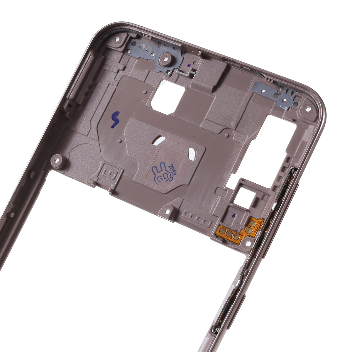 OEM Middle Plate Frame Repair Part (Plastic) for Samsung Galaxy A20 SM-A205F - Gold