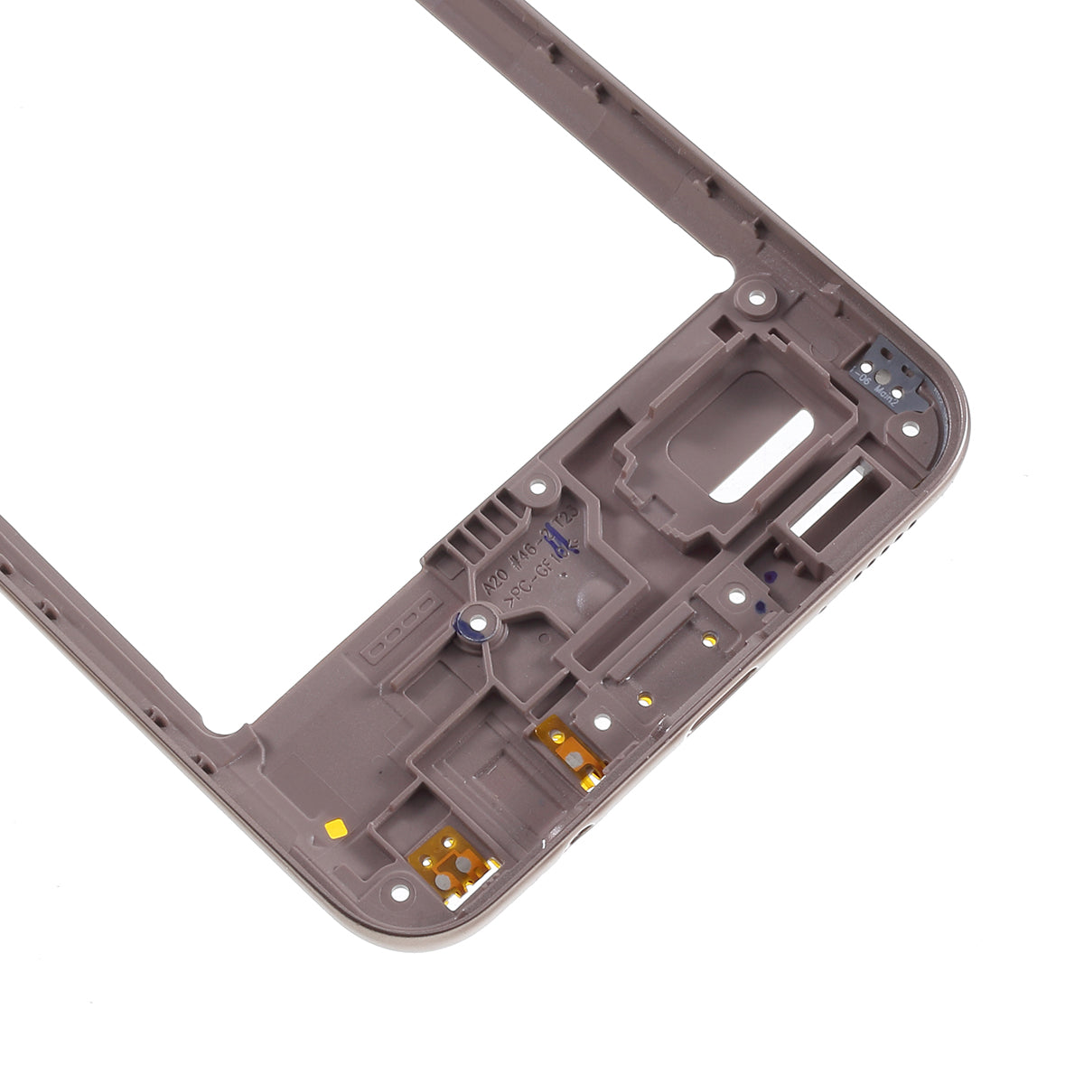 OEM Middle Plate Frame Repair Part (Plastic) for Samsung Galaxy A20 SM-A205F - Gold