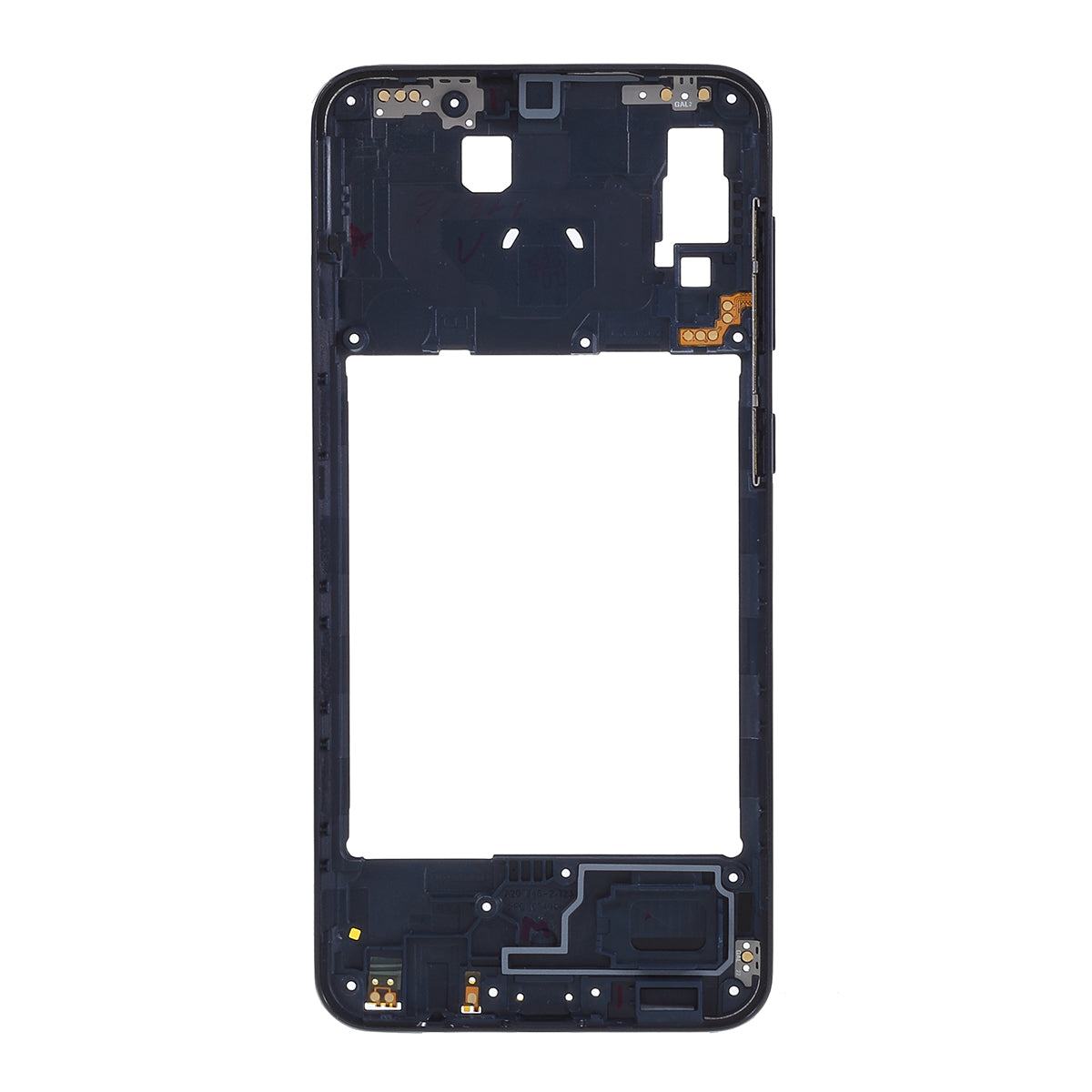 OEM Middle Plate Frame Repair Part (Plastic) for Samsung Galaxy A20 SM-A205F - Blue