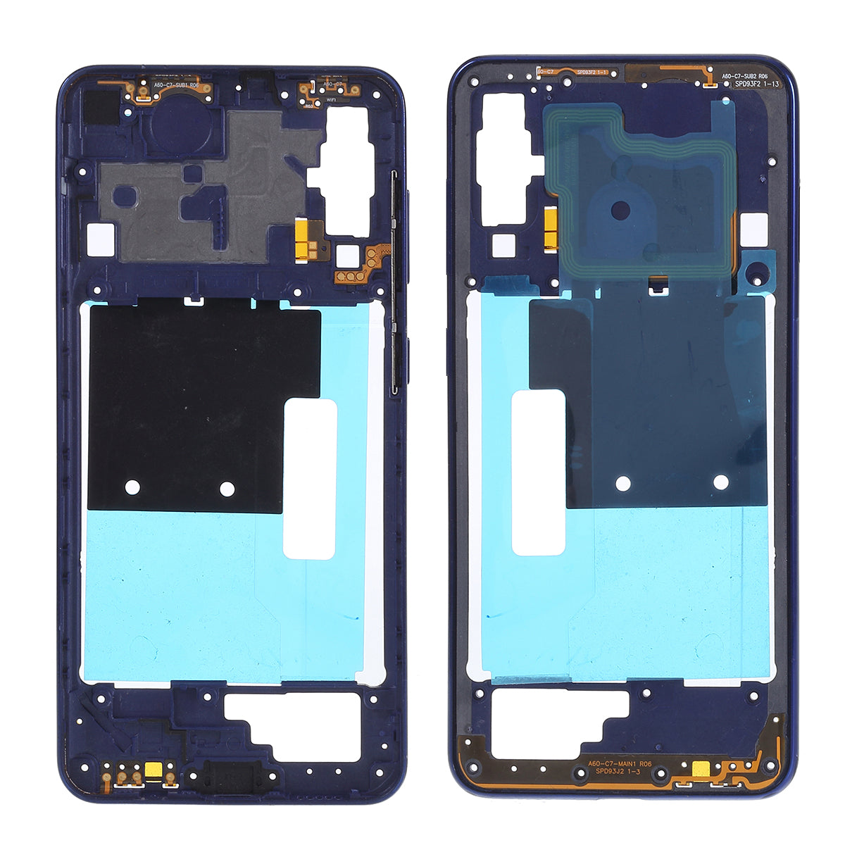OEM Middle Plate Frame Part (Plastic) for Samsung Galaxy A60 SM-A606F - Blue