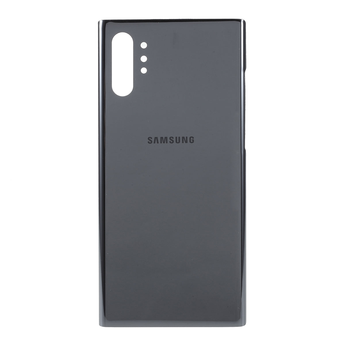 Glass Battery Housing Cover with Adhesive Sticker for Samsung Galaxy Note 10 Plus - Black