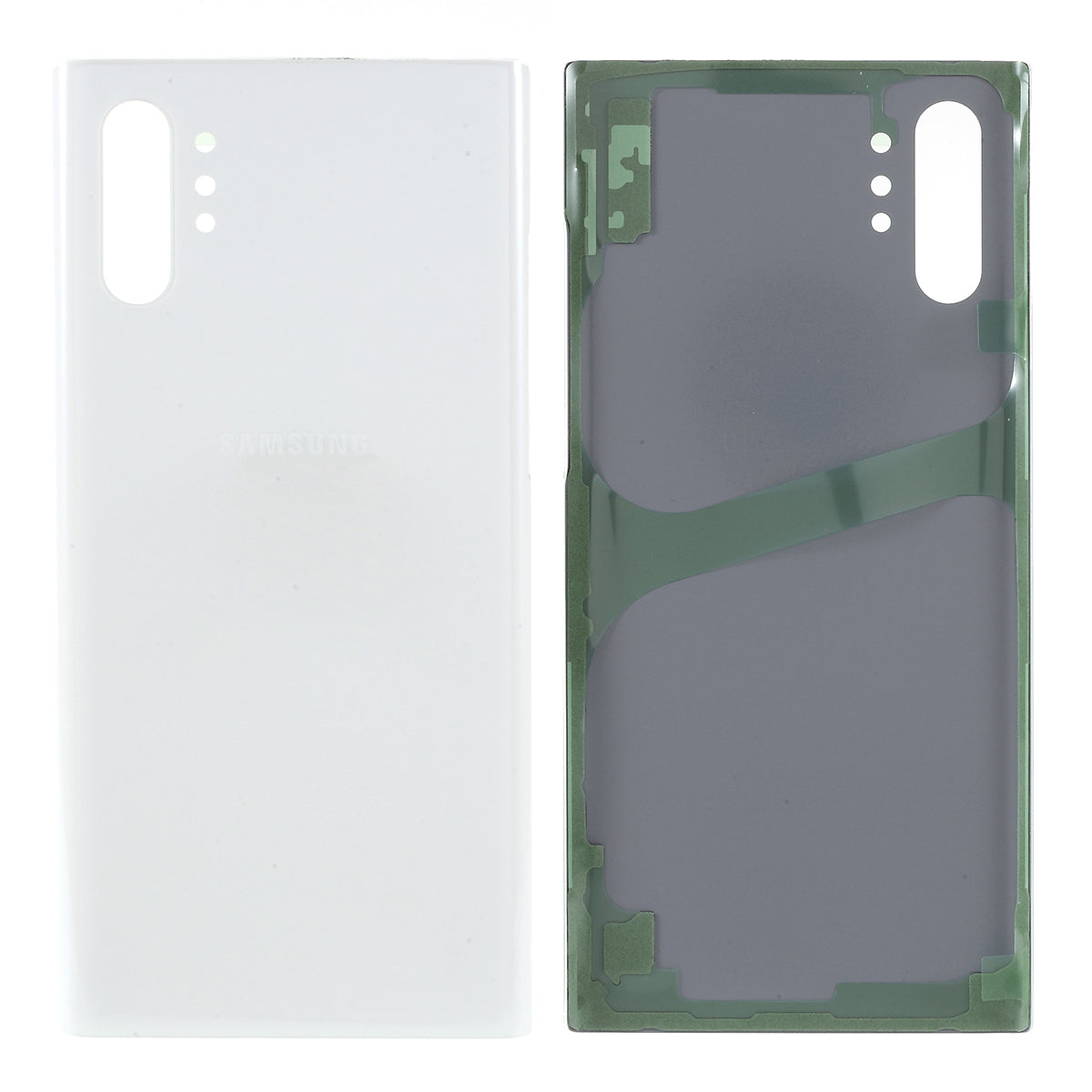 Glass Battery Housing Cover with Adhesive Sticker for Samsung Galaxy Note 10 Plus - White