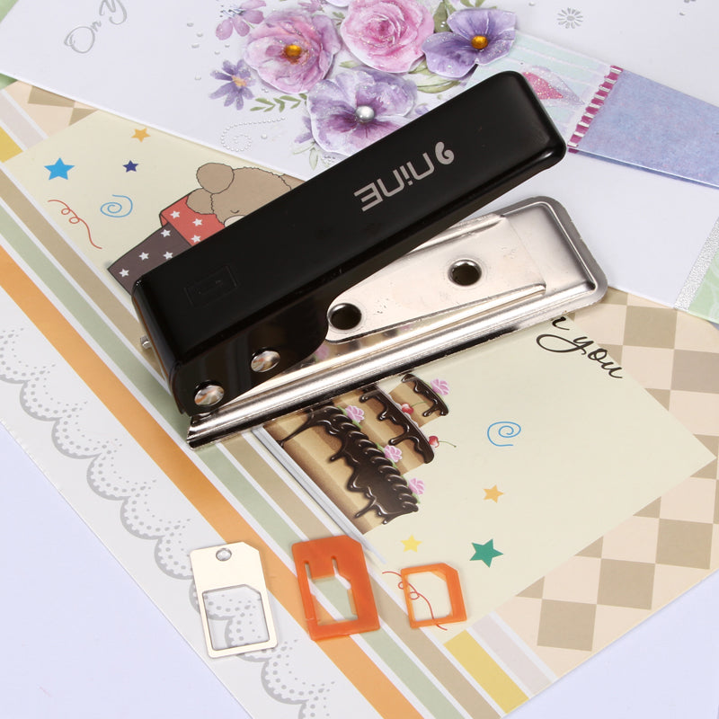 D9ELEMENT SIM Card to Nano SIM Card Cutter for iPhone 6 Plus/6/5 Etc - Black