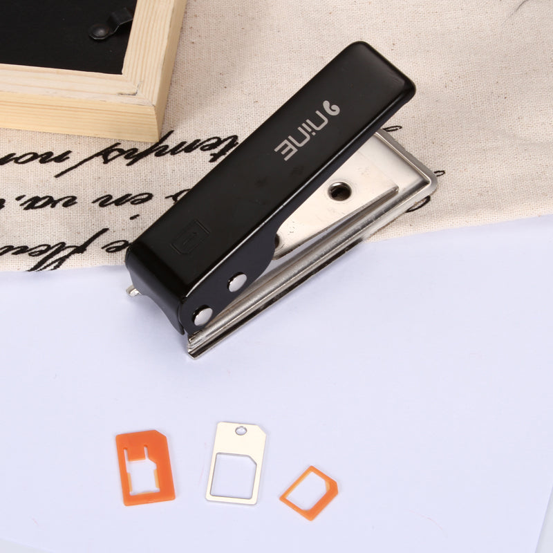 D9ELEMENT SIM Card to Nano SIM Card Cutter for iPhone 6 Plus/6/5 Etc - Black