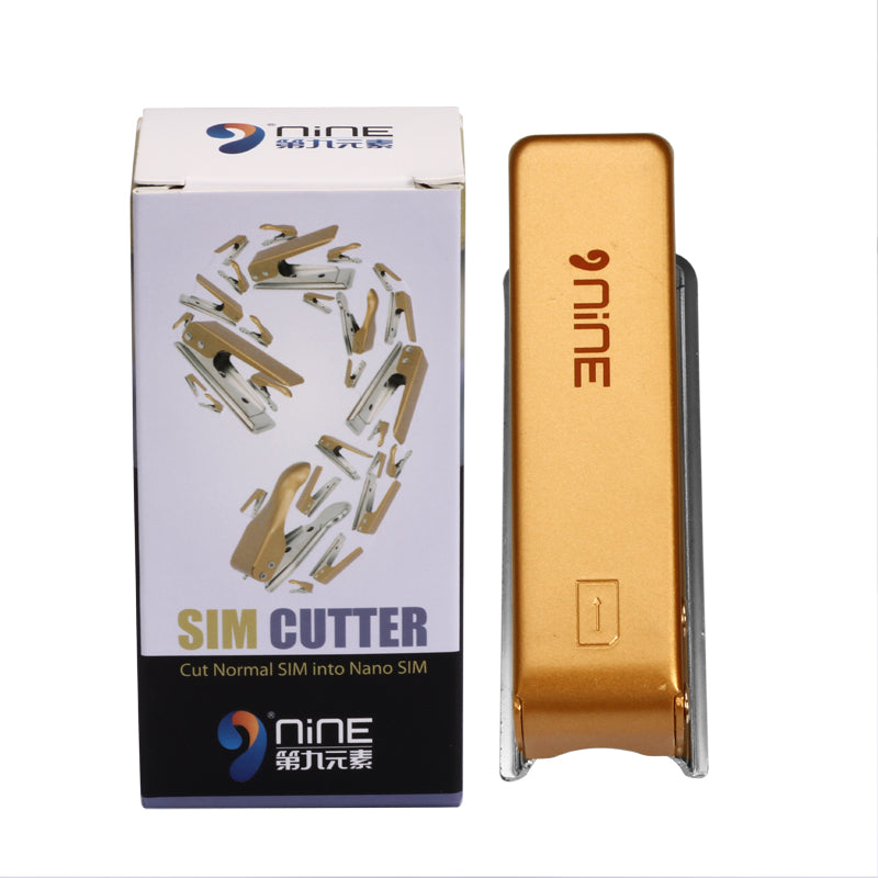 D9ELEMENT Micro SIM Card Cutter for iPhone 4s 4/Samsung S5 - Gold