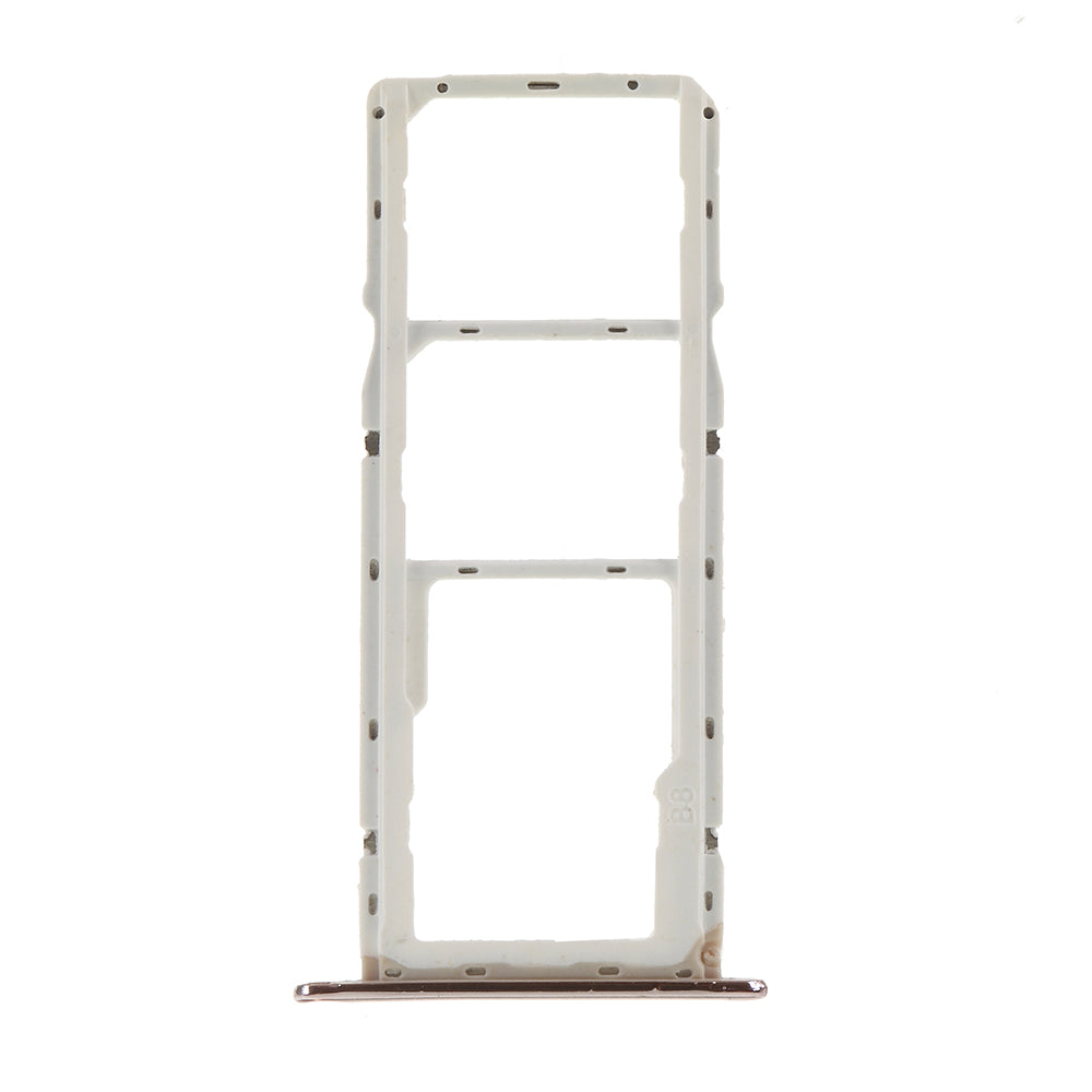 OEM Dual SIM Card + Micro SD Card Tray Holders Part for Huawei Y6 (2018) / Enjoy 8e - Rose Gold