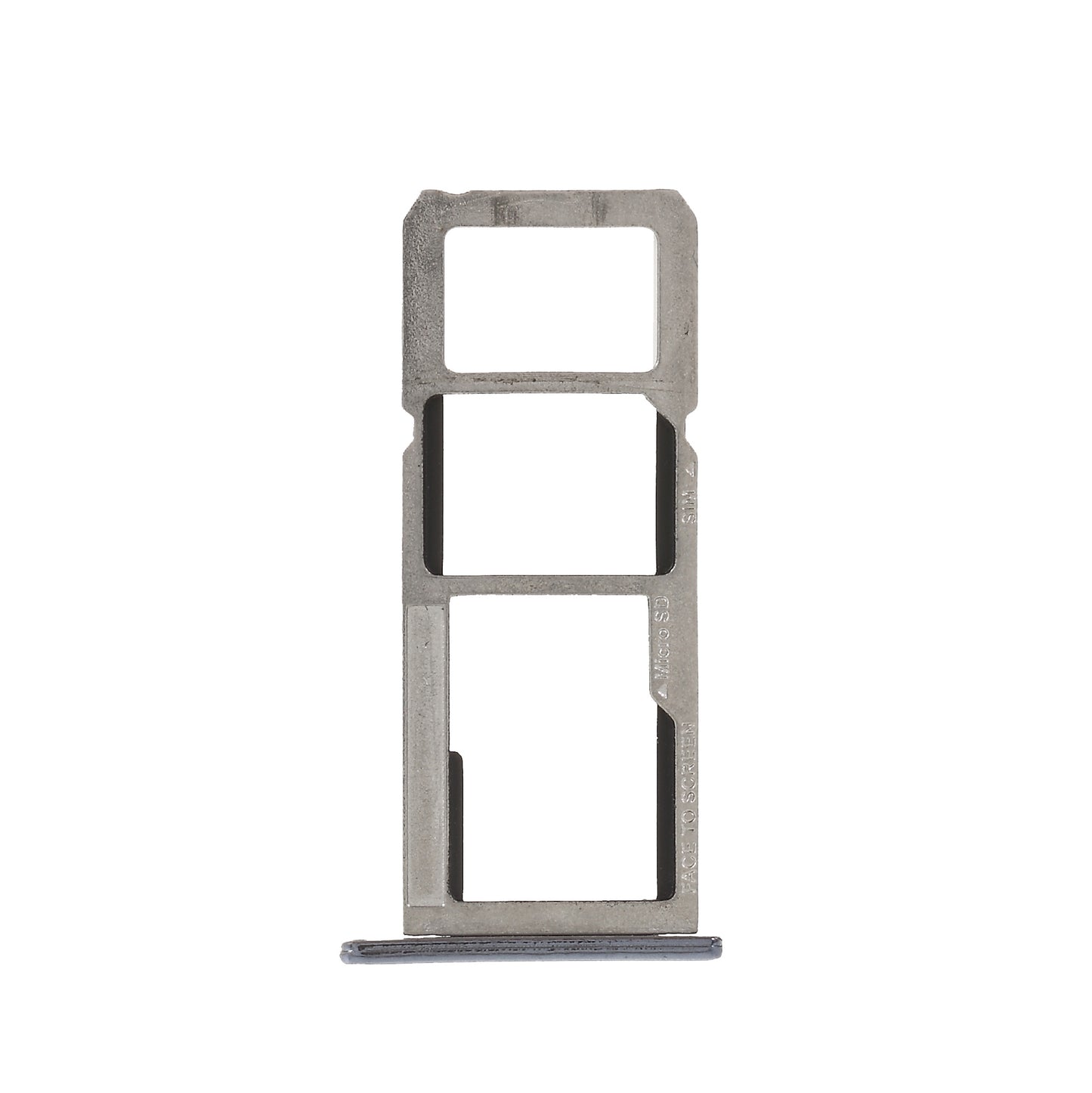 OEM Dual SIM Micro SD Card Tray Slot Replacement Part for Motorola Moto E5 Plus - Grey