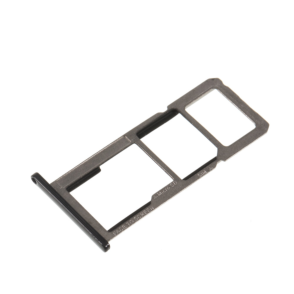 OEM Dual SIM Micro SD Card Tray Slot Replacement Part for Motorola Moto E5 Plus - Black