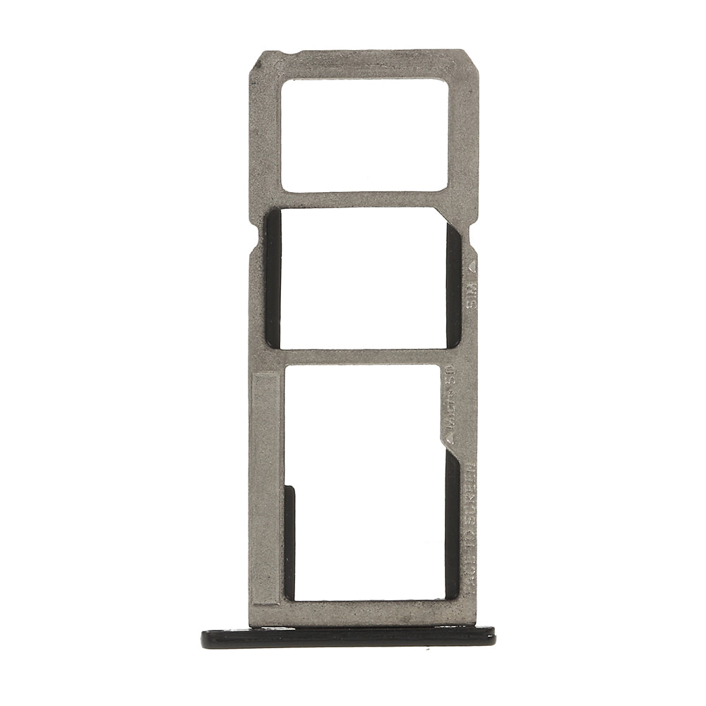 OEM Dual SIM Micro SD Card Tray Slot Replacement Part for Motorola Moto E5 Plus - Black