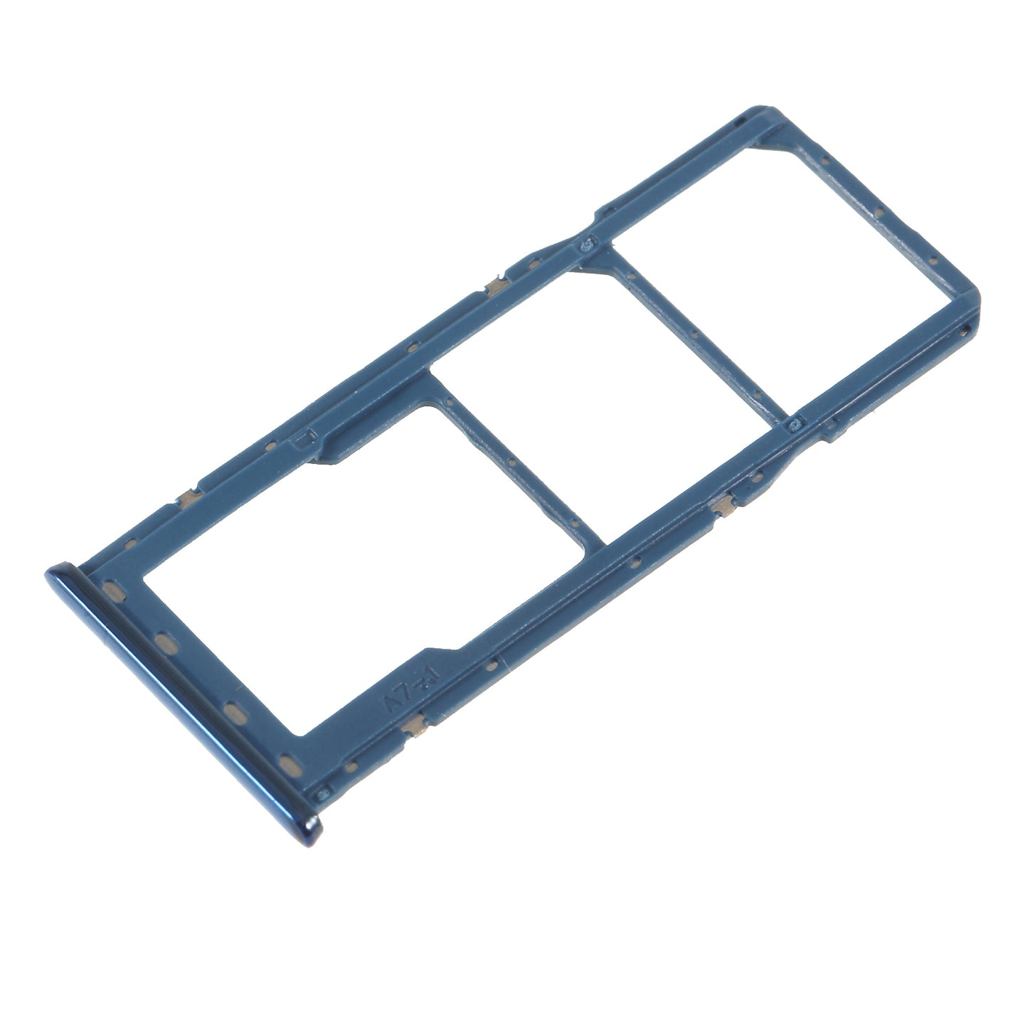 OEM for Samsung Galaxy A7 (2018) A750 Dual SIM + SD Card Tray Holder Part - Blue