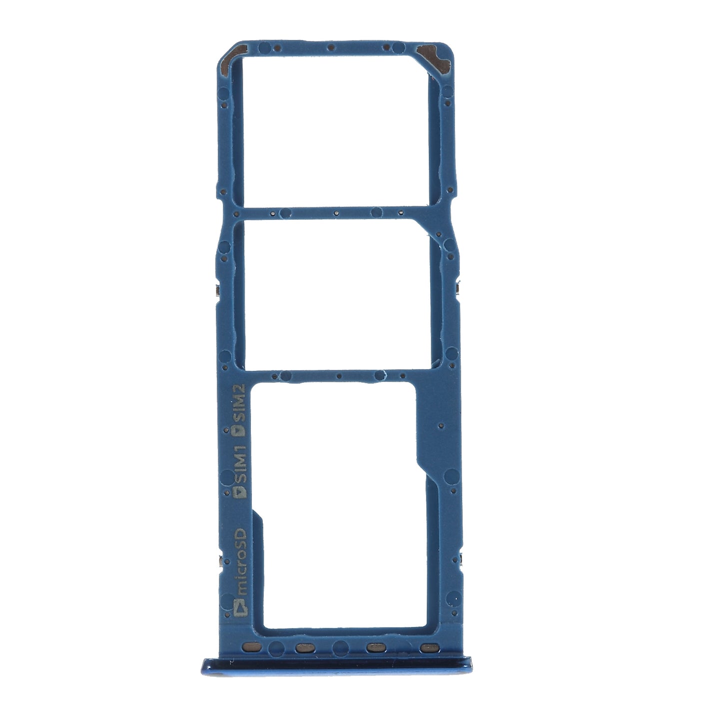 OEM for Samsung Galaxy A7 (2018) A750 Dual SIM + SD Card Tray Holder Part - Blue