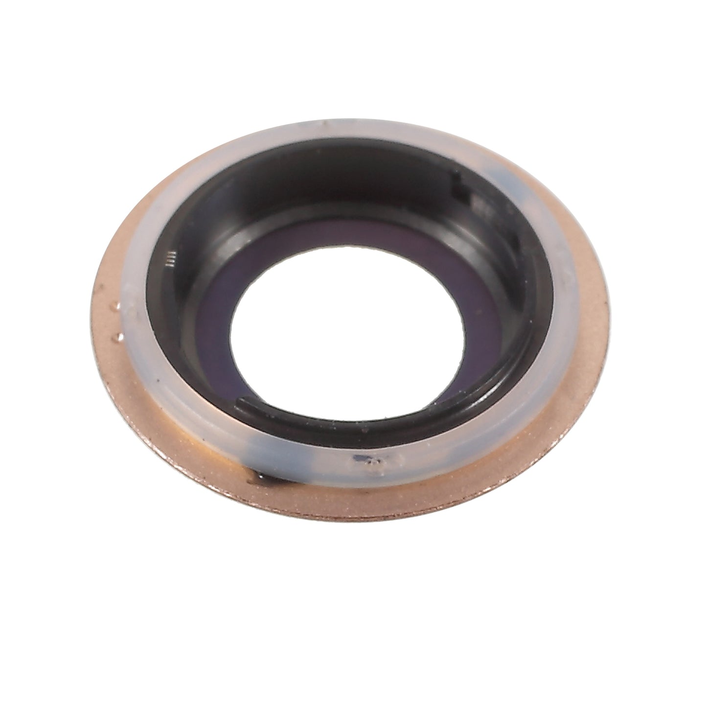 Back Camera Lens Ring Cover with Glass Lens for iPhone 8 4.7 inch - Gold