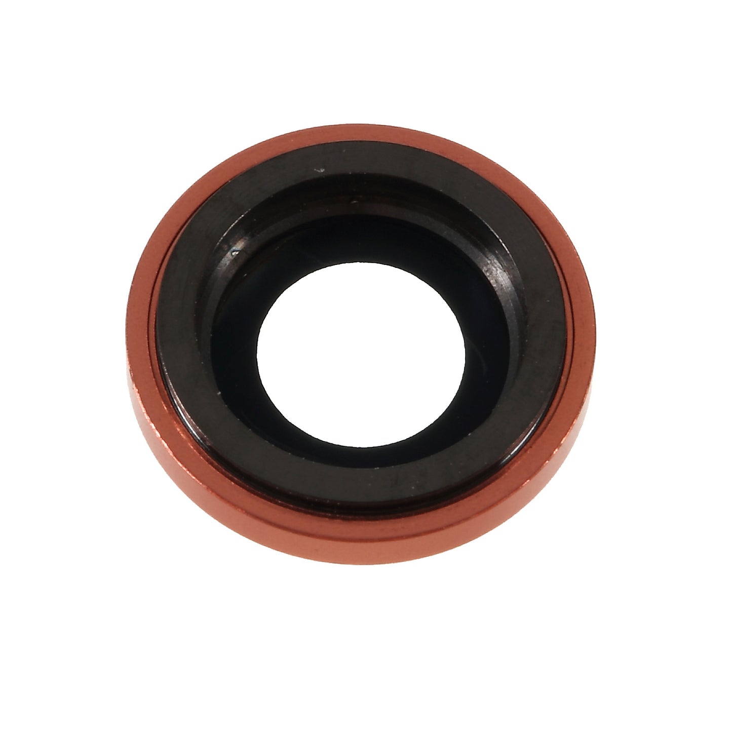 Rear Camera Lens Ring Cover with Glass Lens for iPhone XR 6.1 inch - Orange