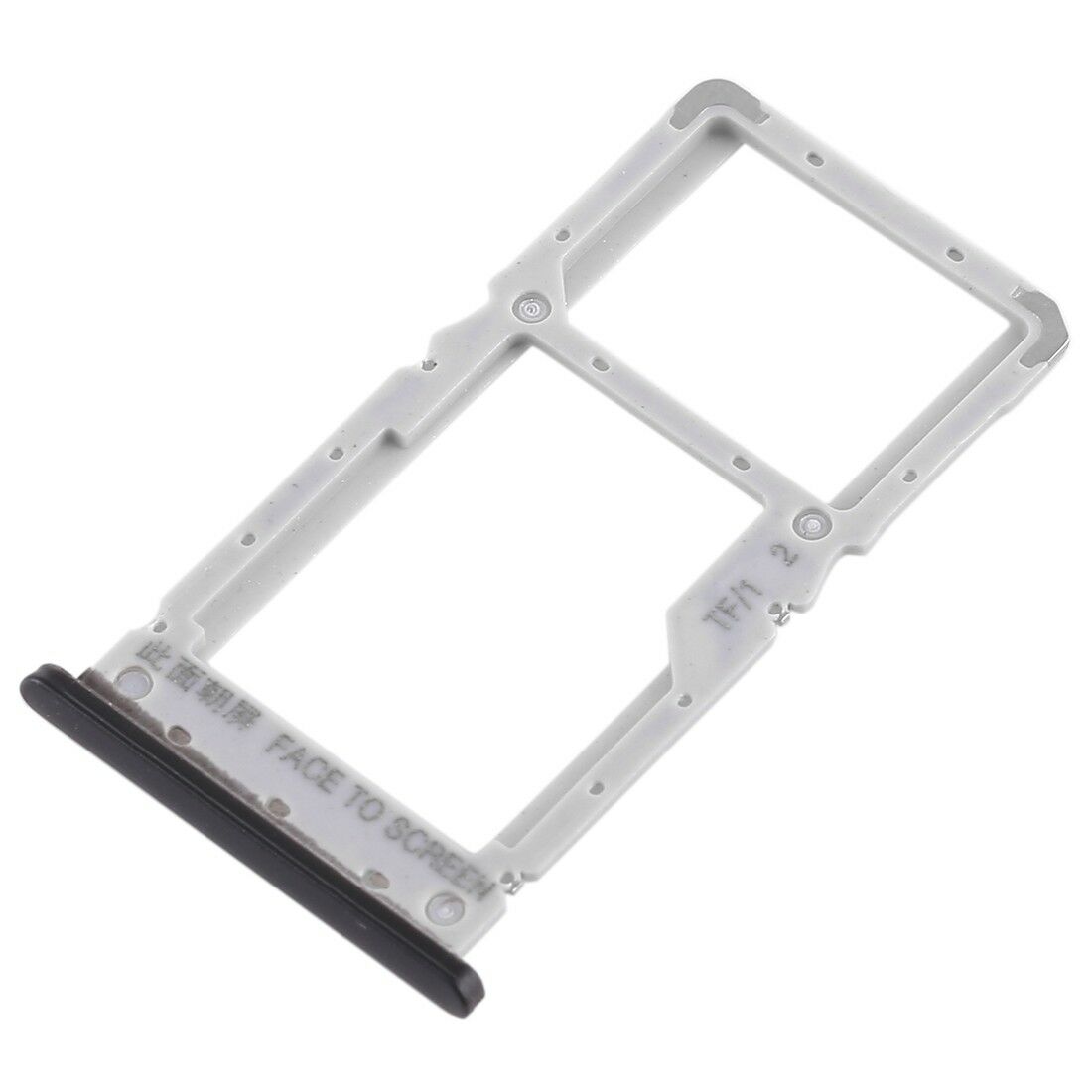 OEM Dual SIM Card Tray Holder Part Replacement for Xiaomi Redmi Note 6 Pro - Black