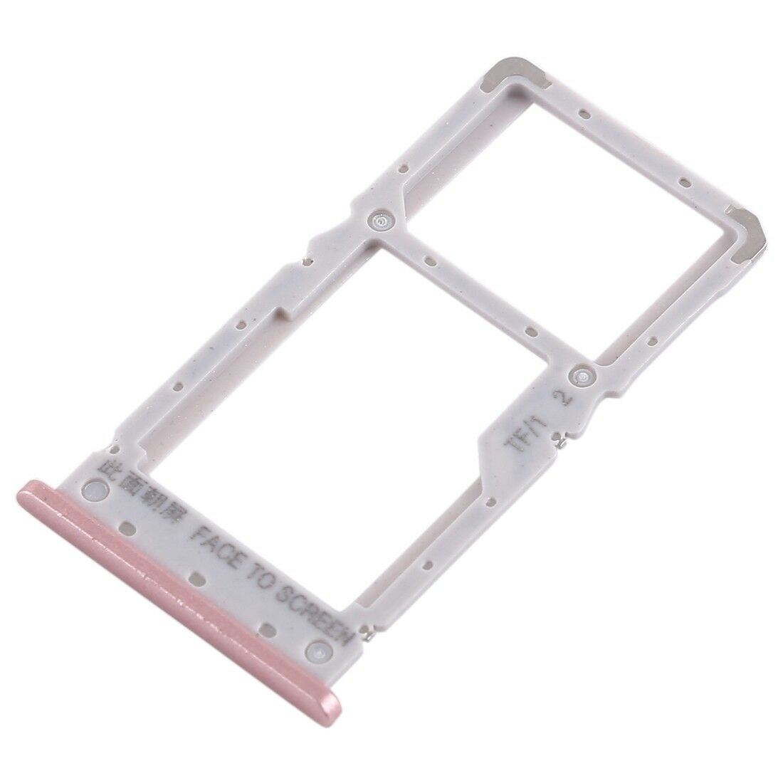 OEM Dual SIM Card Tray Holder Part Replacement for Xiaomi Redmi Note 6 Pro - Pink