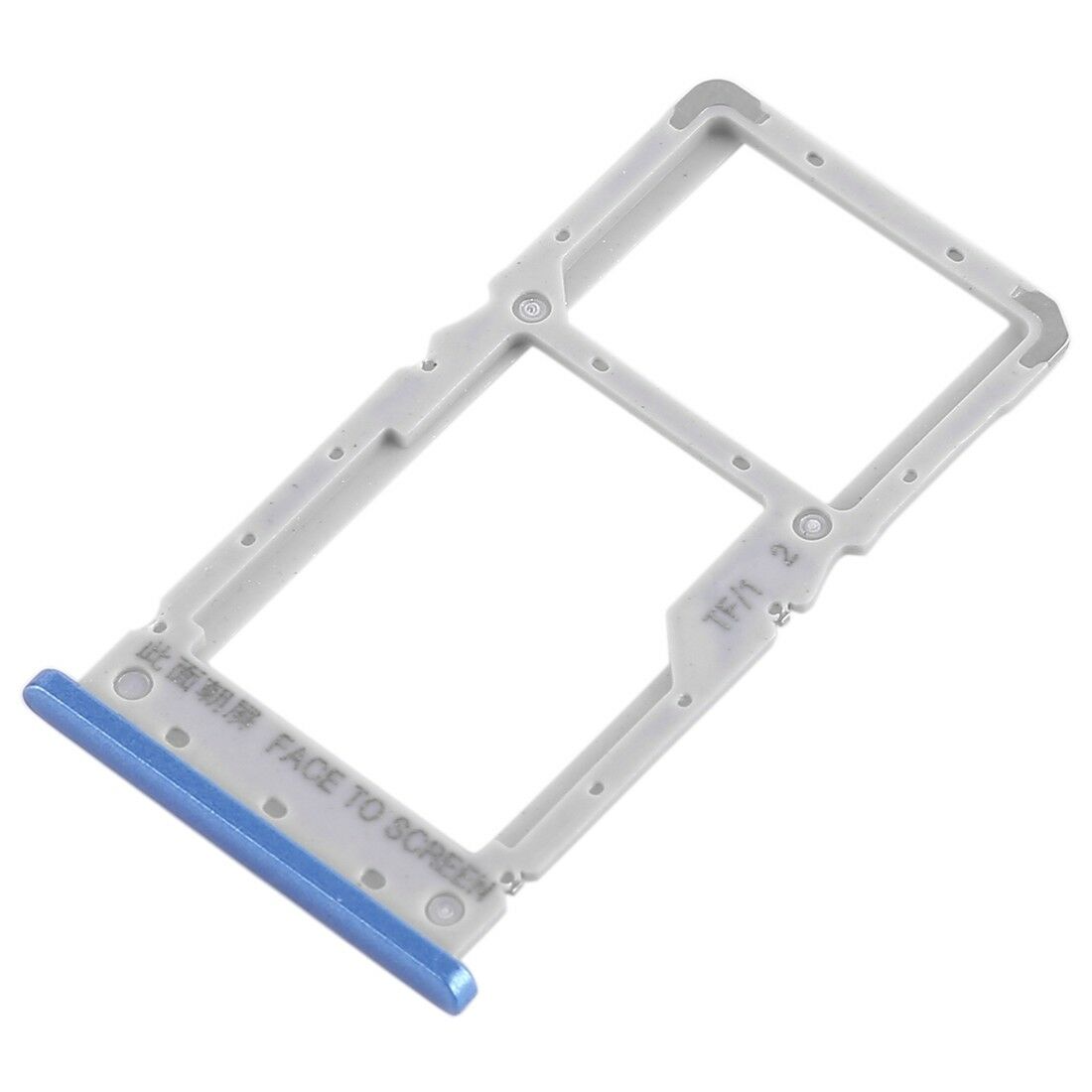 OEM Dual SIM Card Tray Holder Part Replacement for Xiaomi Redmi Note 6 Pro - Blue