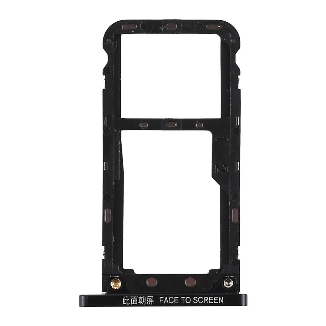 OEM Dual SIM Card Tray Holder Replace Part for Xiaomi Mi Max 3 - Black