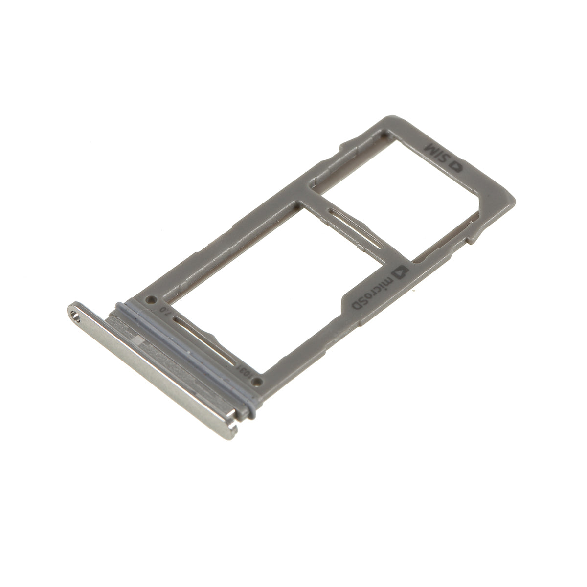 OEM SIM MicroSD Card Tray Holder for Samsung Galaxy S10 G973 / S10 Plus G975 - Silver