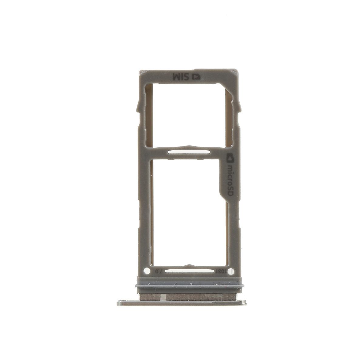 OEM SIM MicroSD Card Tray Holder for Samsung Galaxy S10 G973 / S10 Plus G975 - Silver