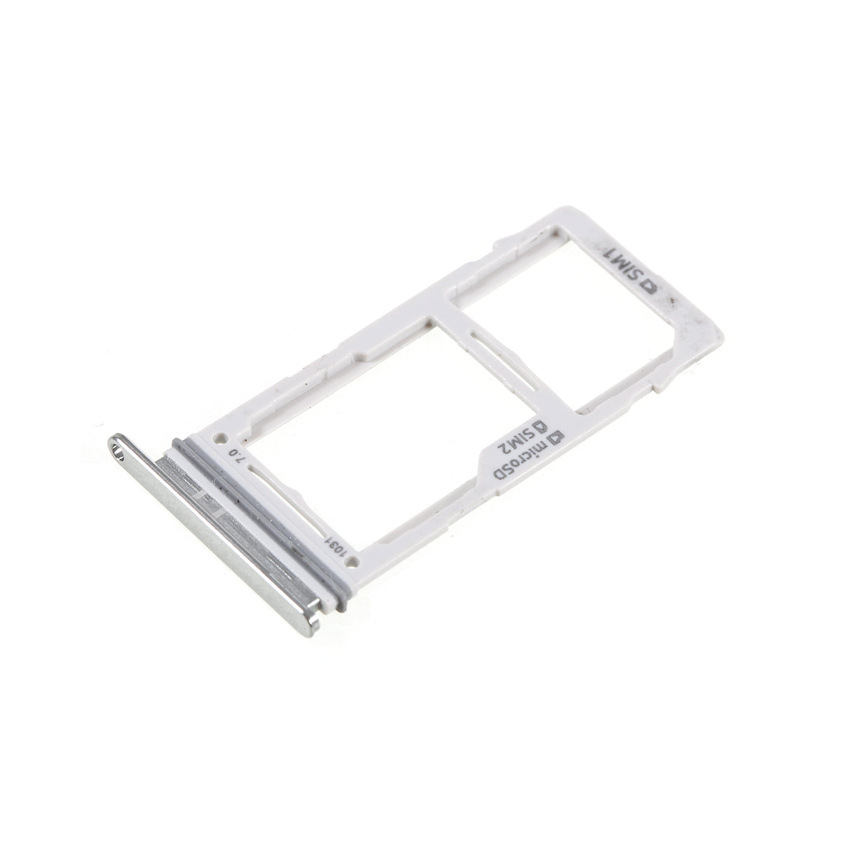 OEM Dual SIM Card Tray Slot Part for Samsung Galaxy S10 G973 / S10 Plus G975 - Silver