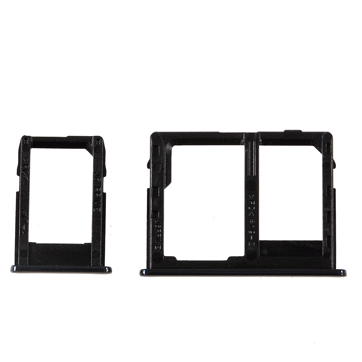 OEM SIM1 + SIM2/Micro SD Card Tray Slots Part for Samsung Galaxy J4 Plus / J6 Plus - Black
