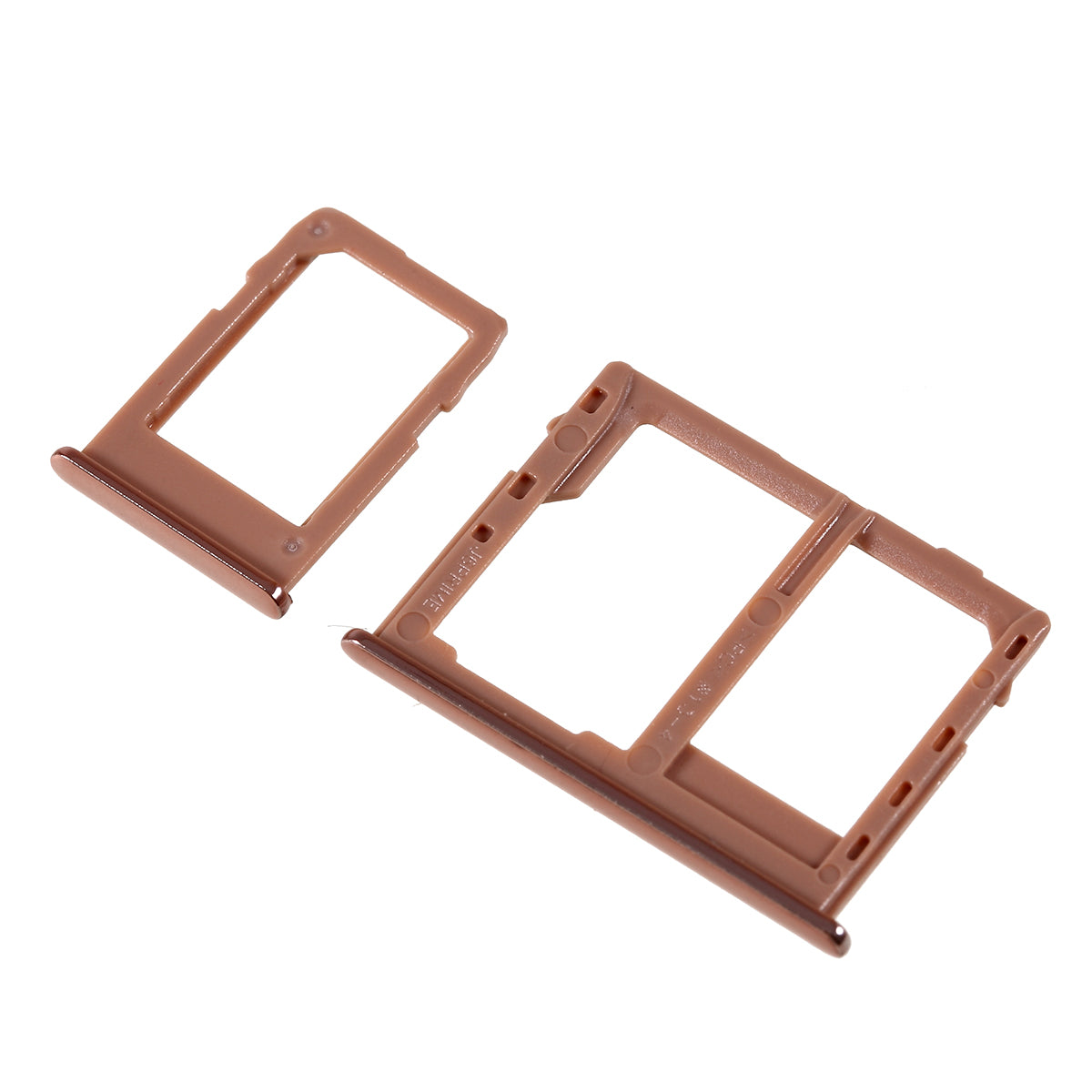 OEM SIM1 + SIM2/Micro SD Card Tray Slots Part for Samsung Galaxy J4 Plus / J6 Plus - Rose Gold