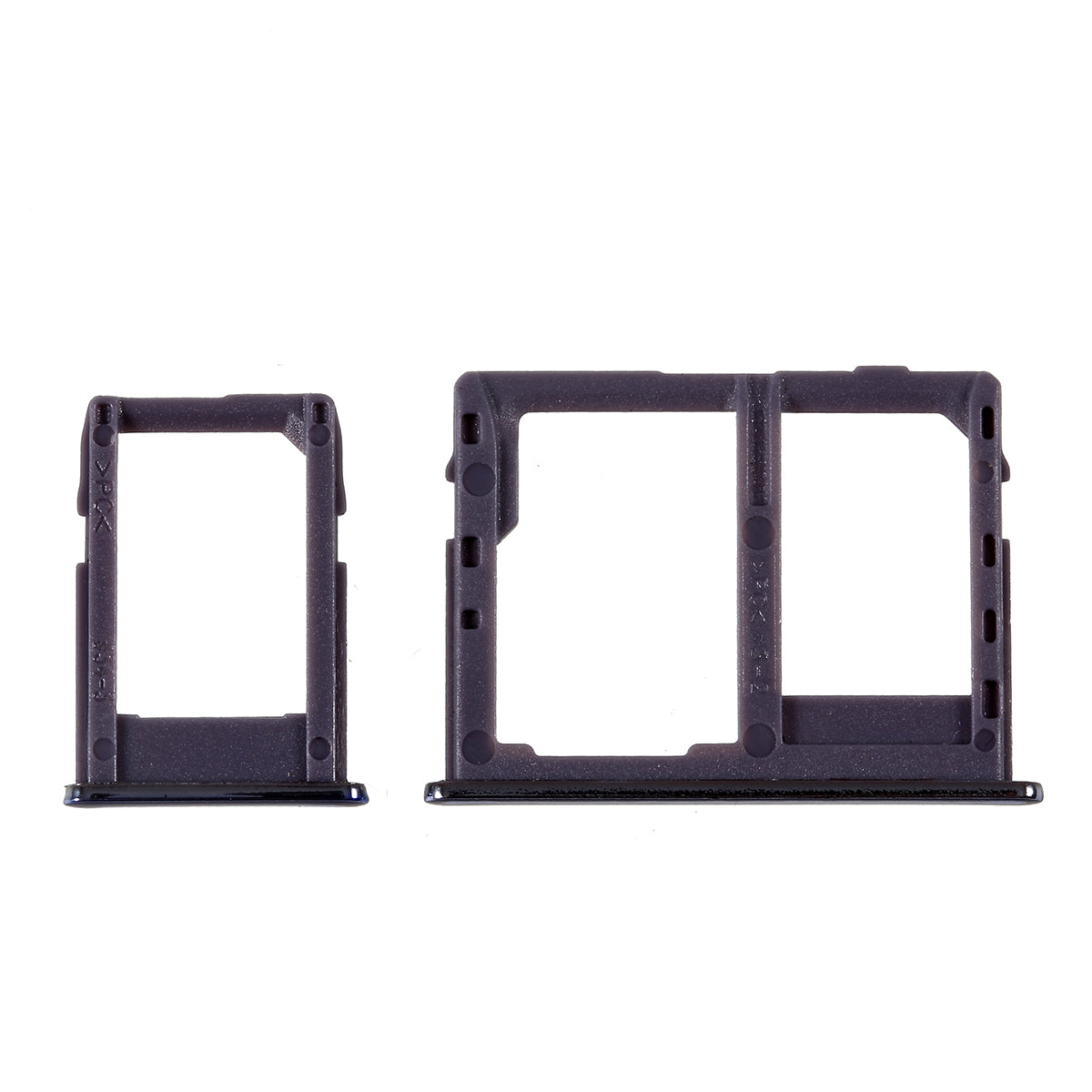 OEM SIM1 + SIM2/Micro SD Card Tray Slots Part for Samsung Galaxy J4 Plus / J6 Plus - Grey