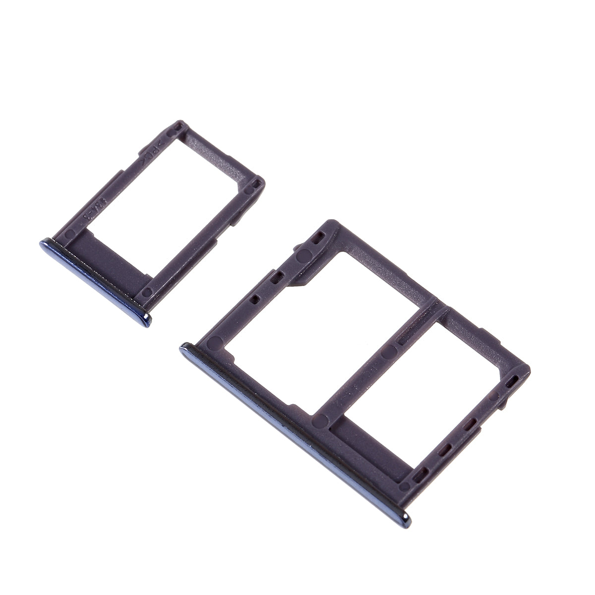 OEM SIM1 + SIM2/Micro SD Card Tray Slots Part for Samsung Galaxy J4 Plus / J6 Plus - Grey